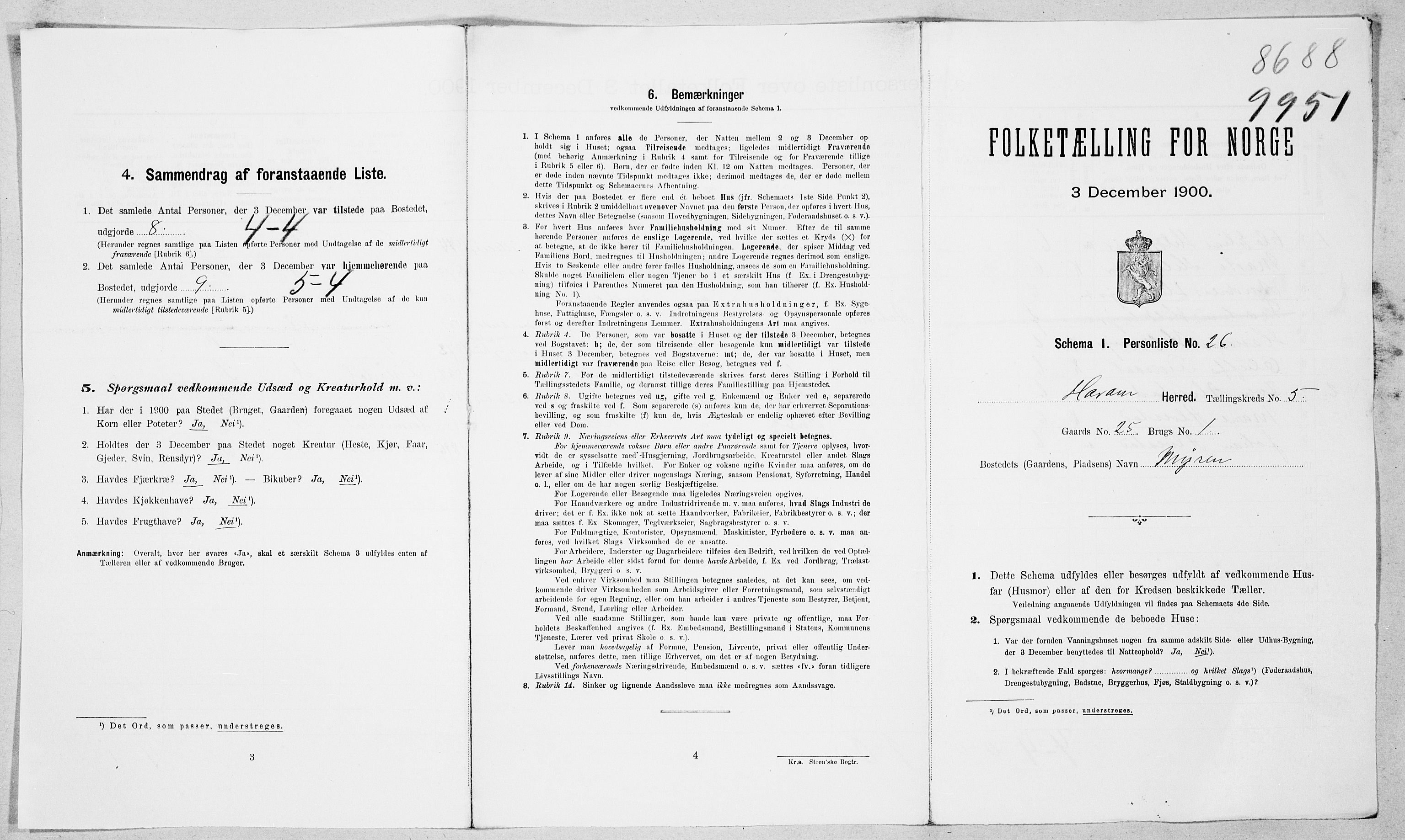 SAT, Folketelling 1900 for 1534 Haram herred, 1900, s. 24