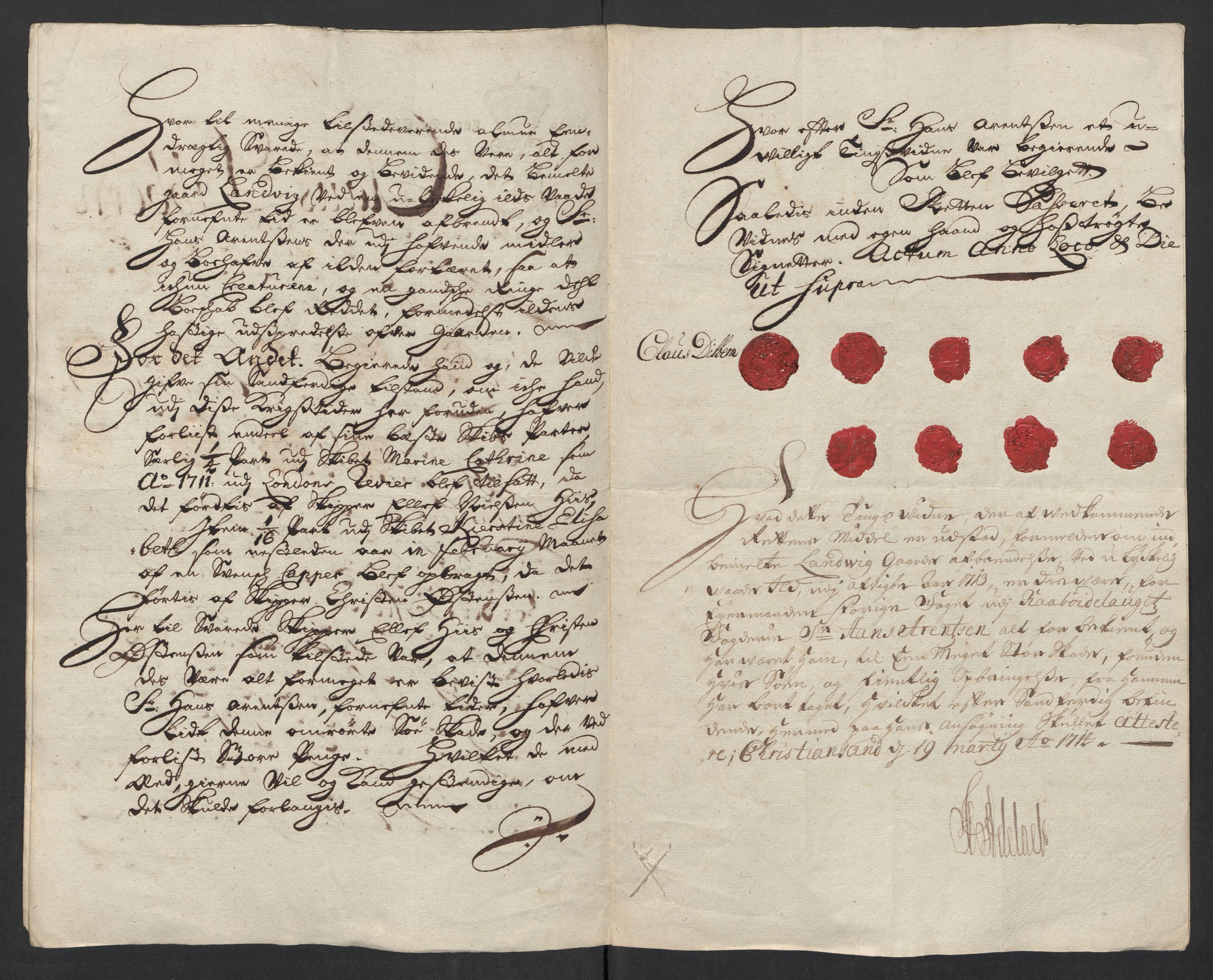 Rentekammeret inntil 1814, Reviderte regnskaper, Fogderegnskap, AV/RA-EA-4092/R39/L2321: Fogderegnskap Nedenes, 1713-1714, s. 309