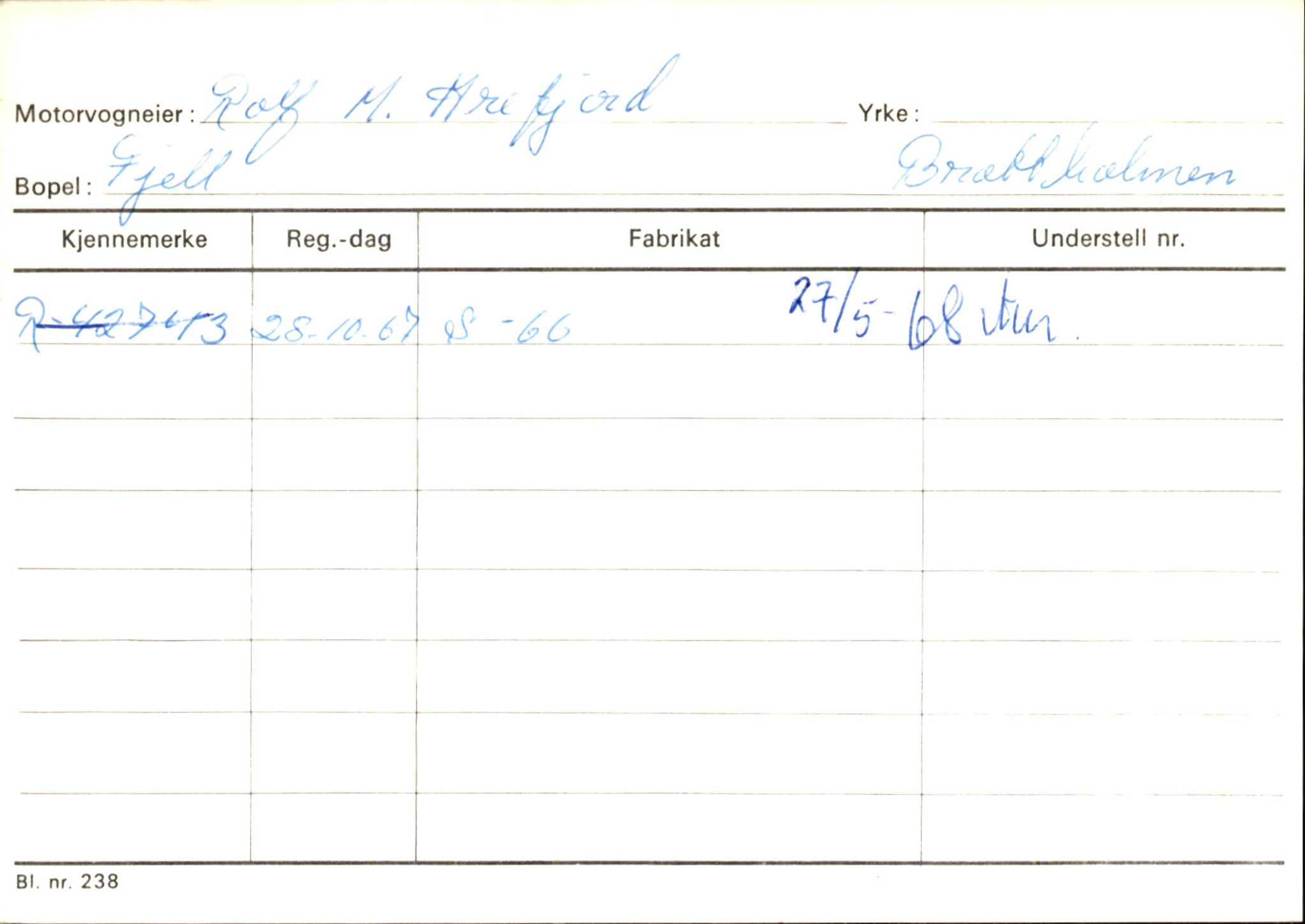 Statens vegvesen, Hordaland vegkontor, AV/SAB-A-5201/2/Ha/L0002: R-eierkort A, 1920-1971, s. 662