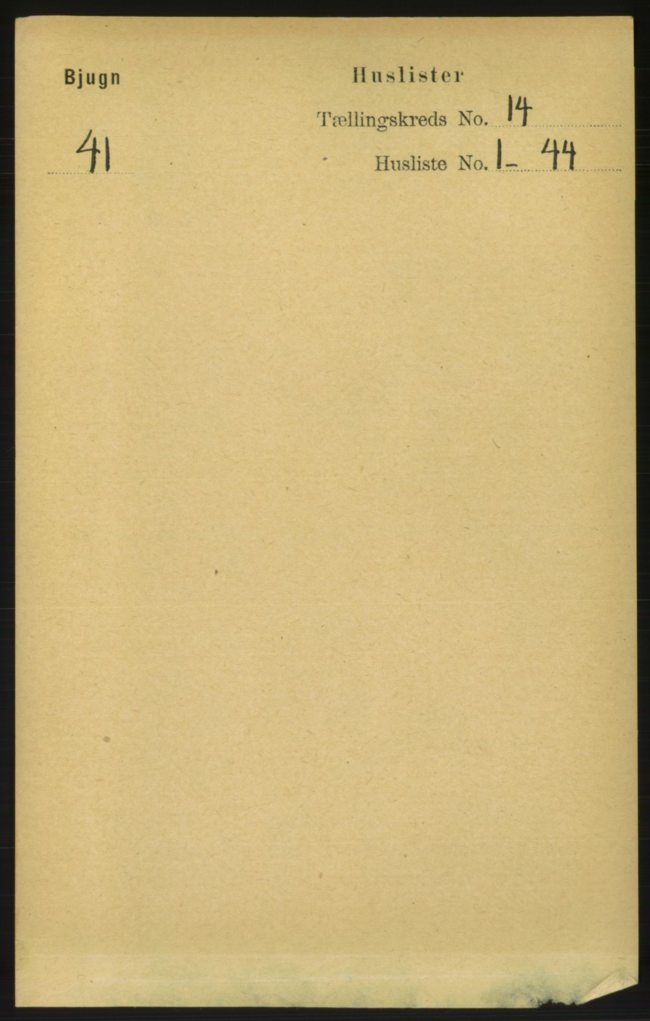 RA, Folketelling 1891 for 1627 Bjugn herred, 1891, s. 3926