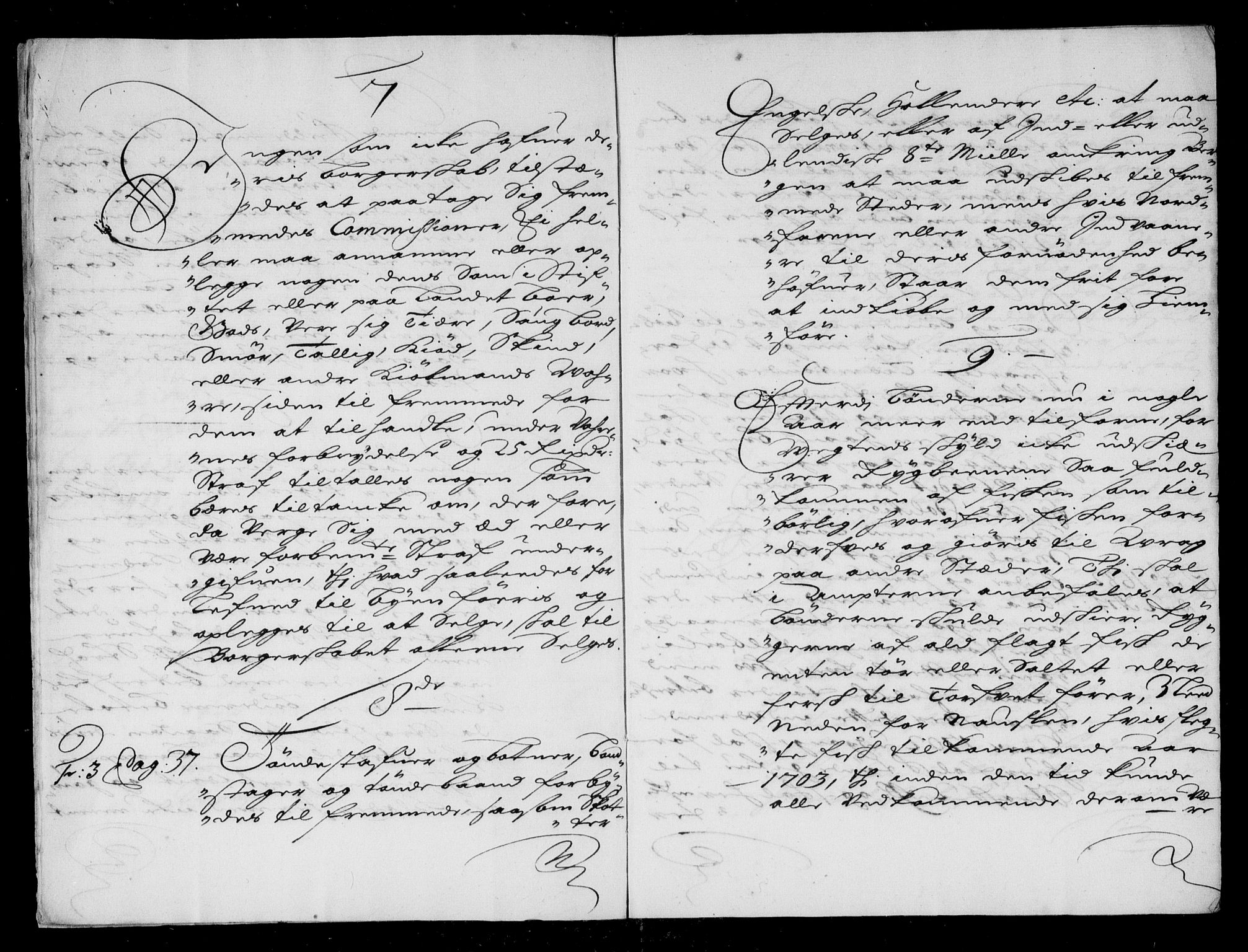 Danske Kanselli, Skapsaker, AV/RA-EA-4061/F/L0055: Skap 14, pakke 18A-18B, litra Ø, 1607-1704, s. 203