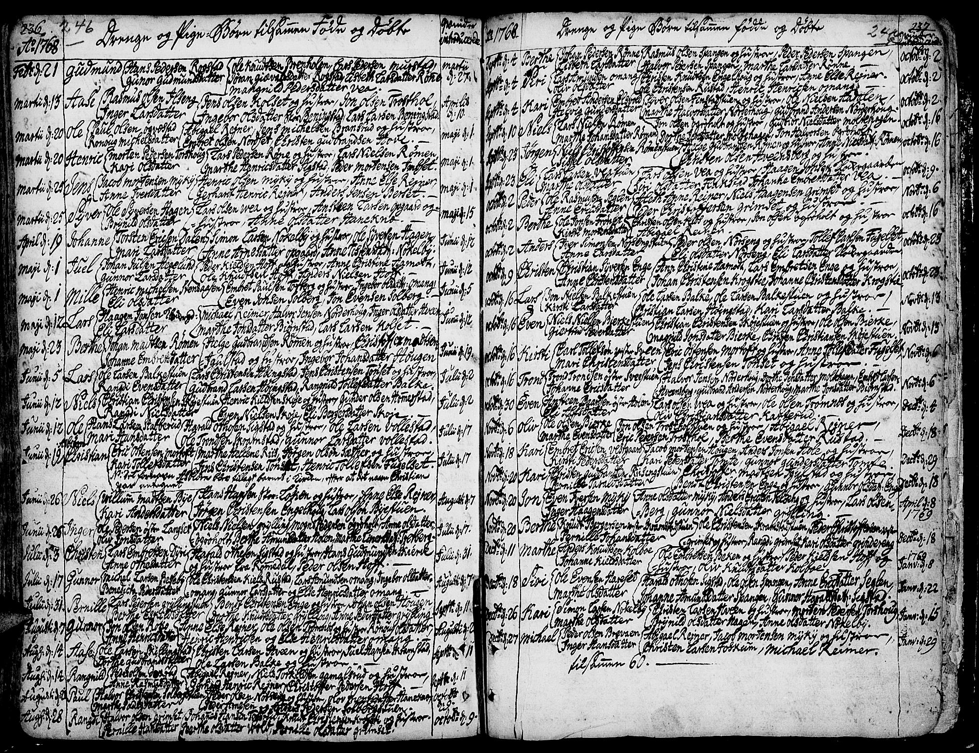 Løten prestekontor, AV/SAH-PREST-022/K/Ka/L0002: Ministerialbok nr. 2, 1731-1772, s. 246-247
