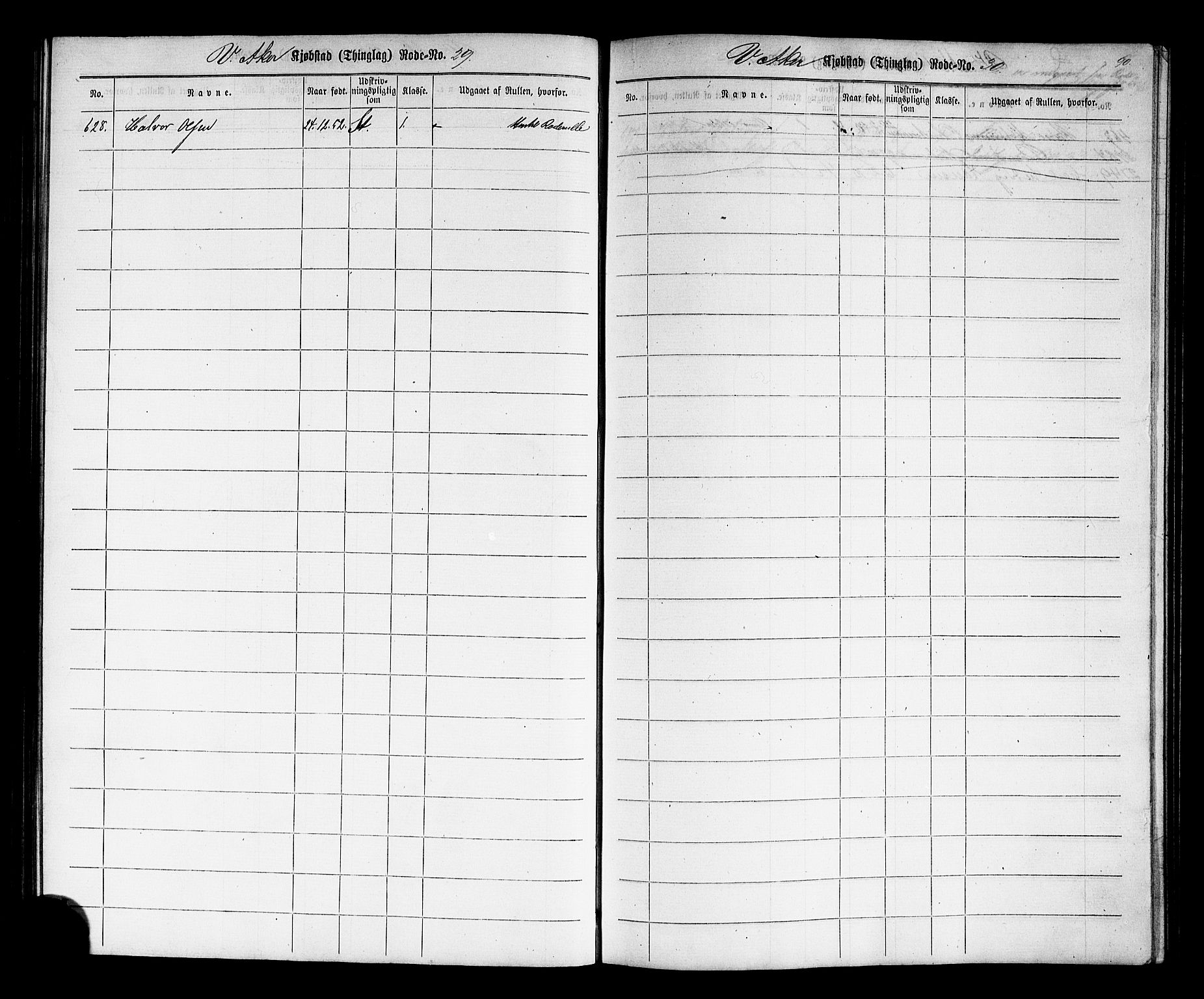 Oslo mønstringskontor, SAO/A-10569g/F/Fc/Fcc/L0001: Utskrivningsregisterrulle, 1860, s. 93