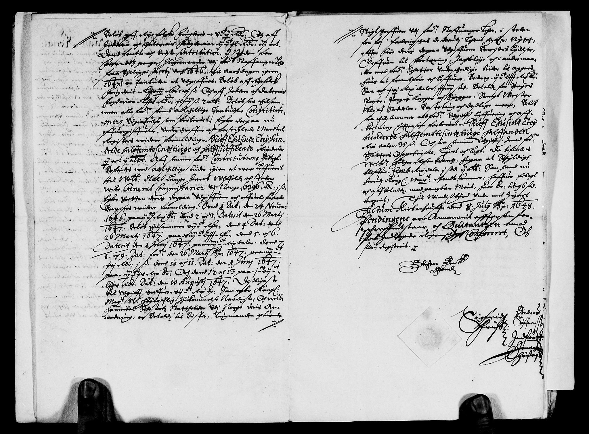 Rentekammeret inntil 1814, Reviderte regnskaper, Lensregnskaper, AV/RA-EA-5023/R/Rb/Rbs/L0031: Stavanger len, 1646-1649