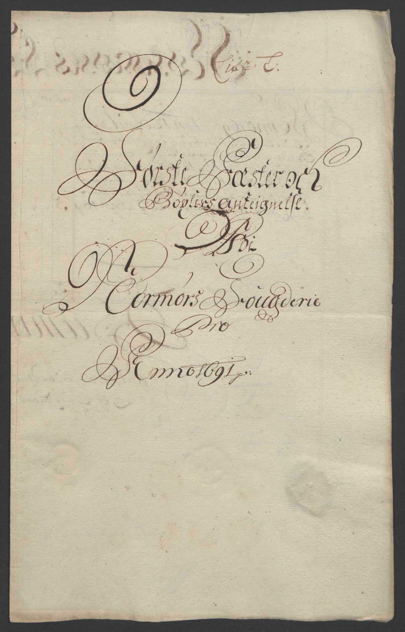 Rentekammeret inntil 1814, Reviderte regnskaper, Fogderegnskap, AV/RA-EA-4092/R56/L3734: Fogderegnskap Nordmøre, 1690-1691, s. 389