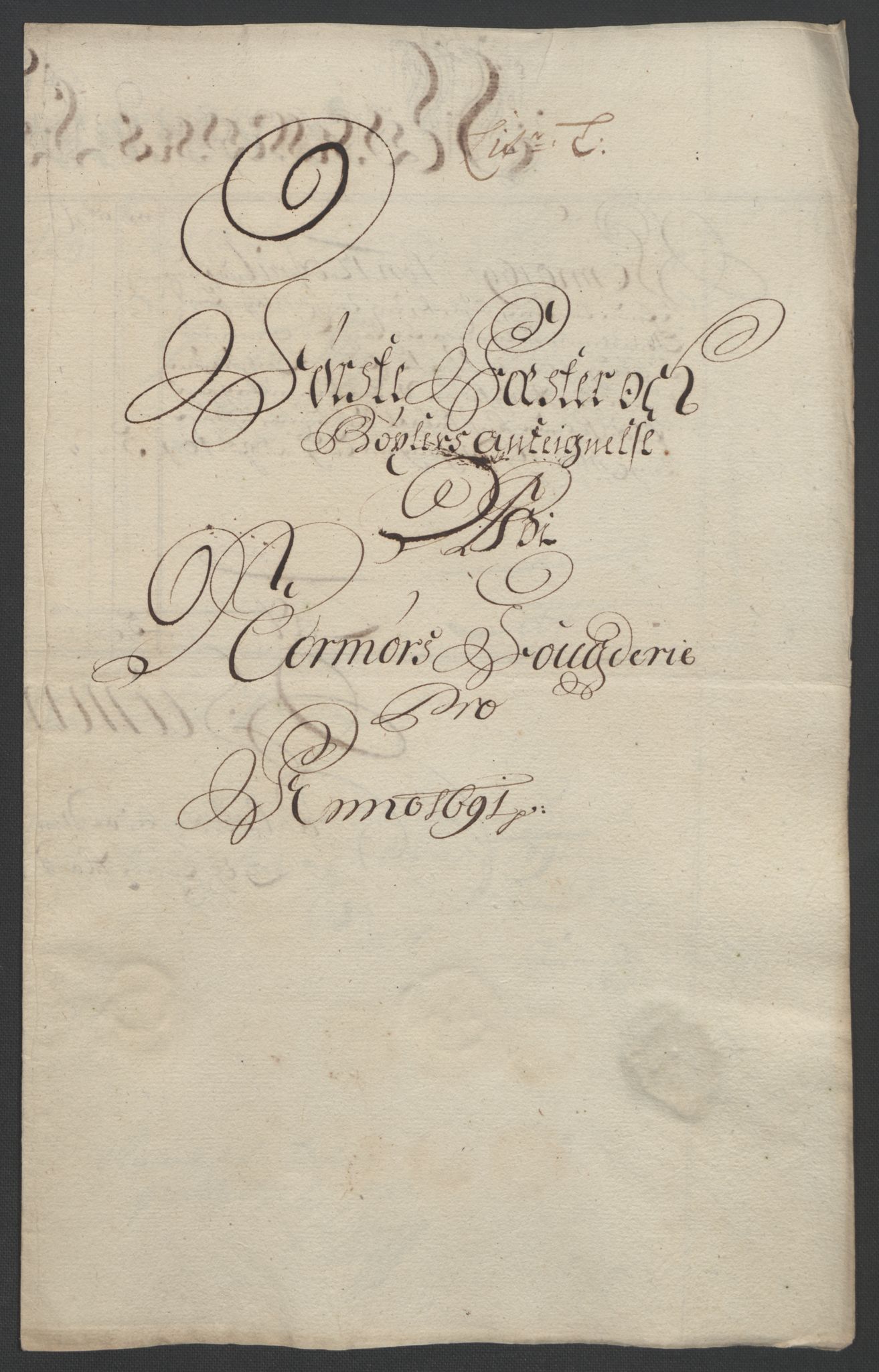 Rentekammeret inntil 1814, Reviderte regnskaper, Fogderegnskap, RA/EA-4092/R56/L3734: Fogderegnskap Nordmøre, 1690-1691, s. 389