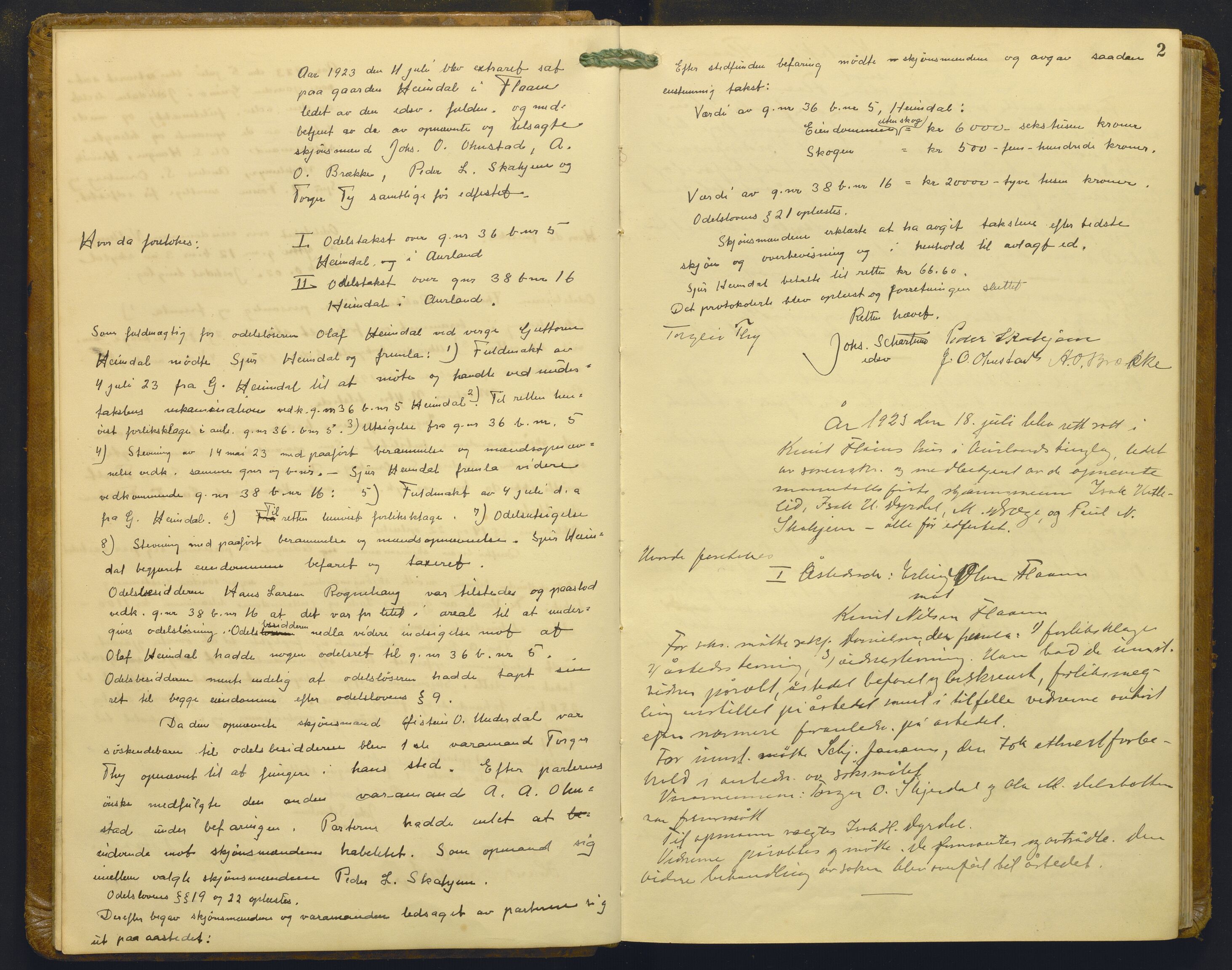 Indre Sogn tingrett, AV/SAB-A-3301/1/F/Fb/Fba/L0015: Sivile og offentlege saker, Bb 11, 1923-1928, s. 1b-2a