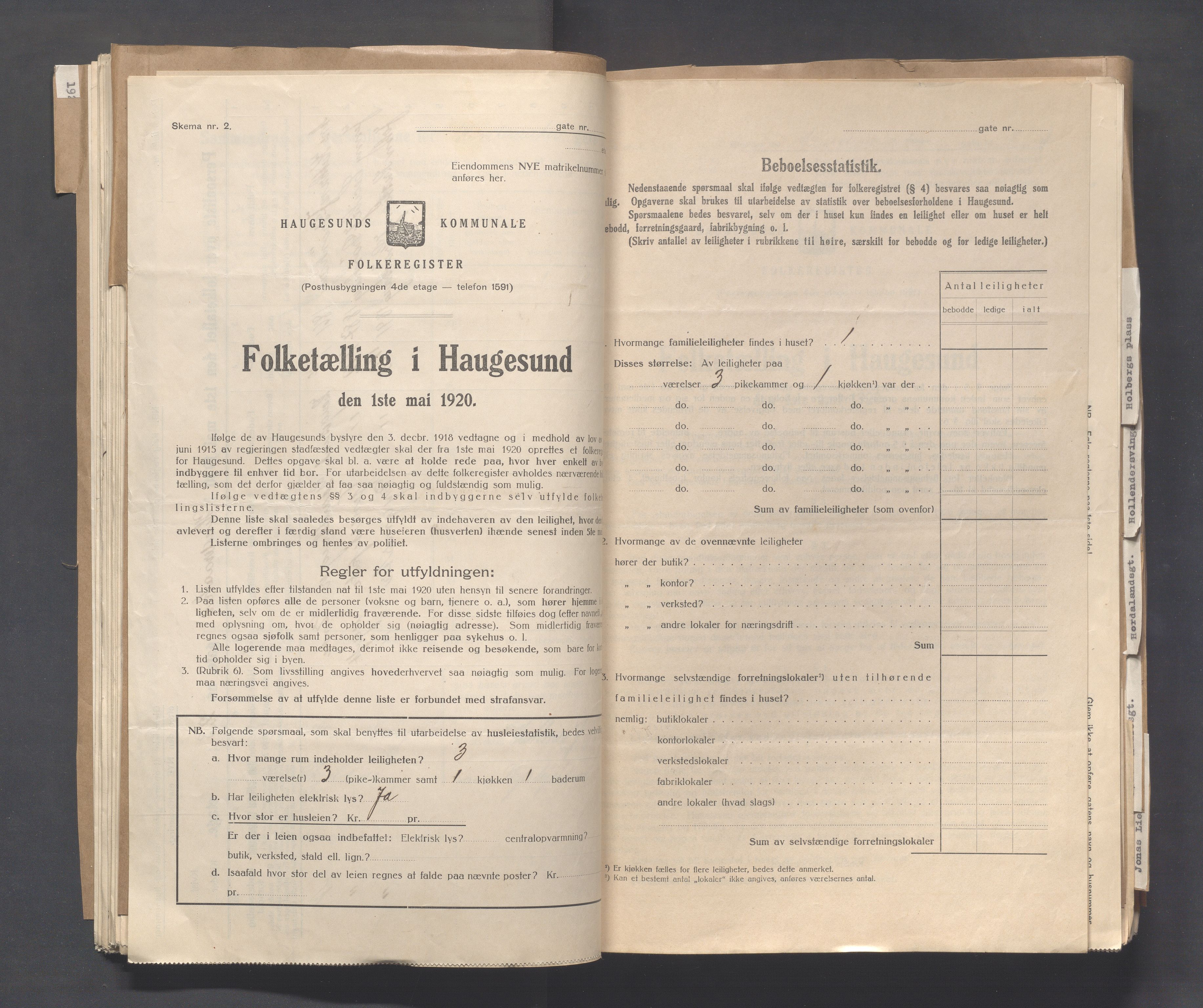 IKAR, Kommunal folketelling 1.5.1920 for Haugesund, 1920, s. 2141