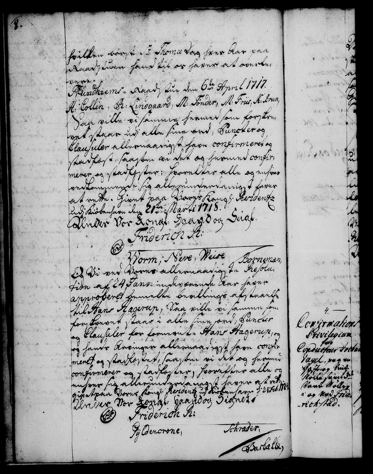 Rentekammeret, Kammerkanselliet, AV/RA-EA-3111/G/Gg/Ggc/Ggca/L0001: Norsk konfirmasjonsekspedisjonsprotokoll med register (merket RK 53.23), 1746-1750, s. 8