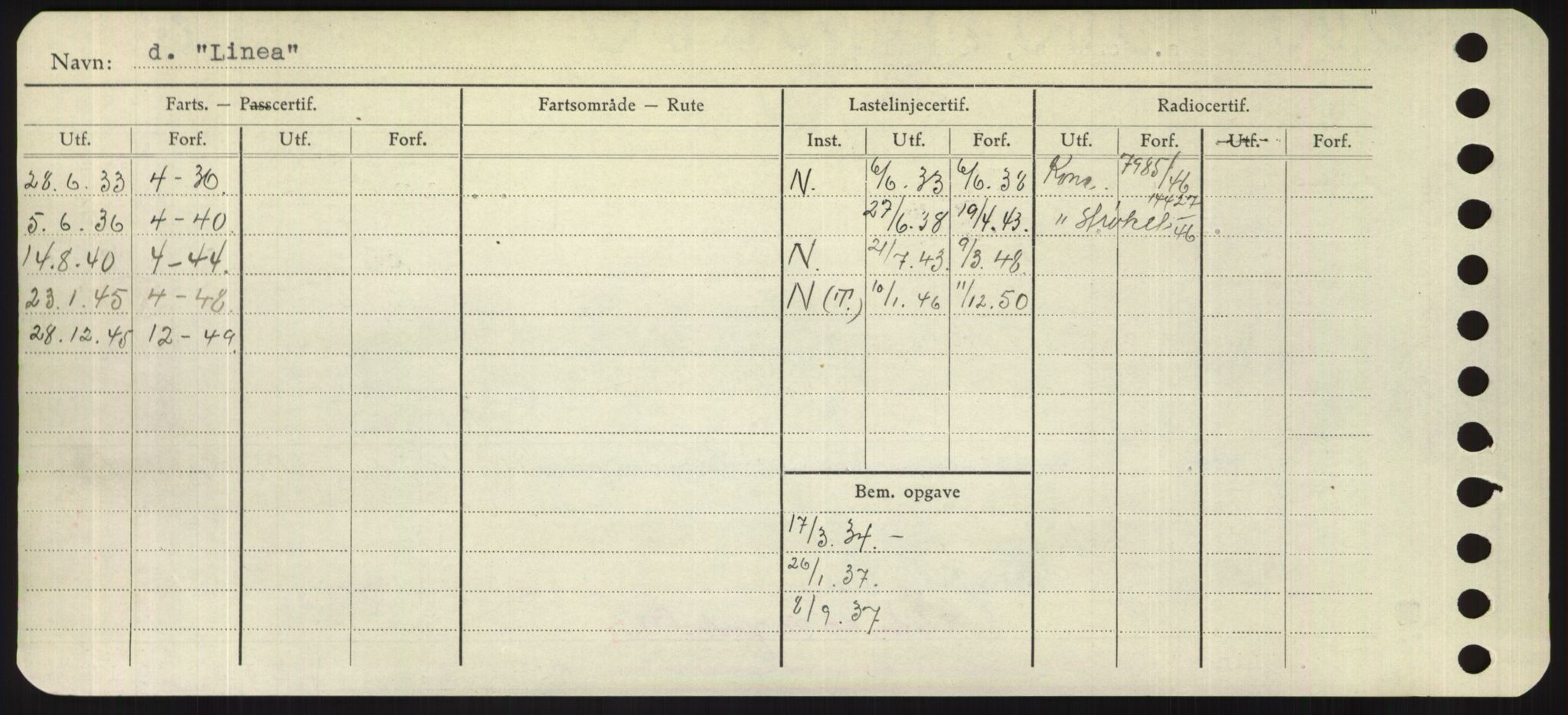 Sjøfartsdirektoratet med forløpere, Skipsmålingen, RA/S-1627/H/Hd/L0023: Fartøy, Lia-Løv, s. 162