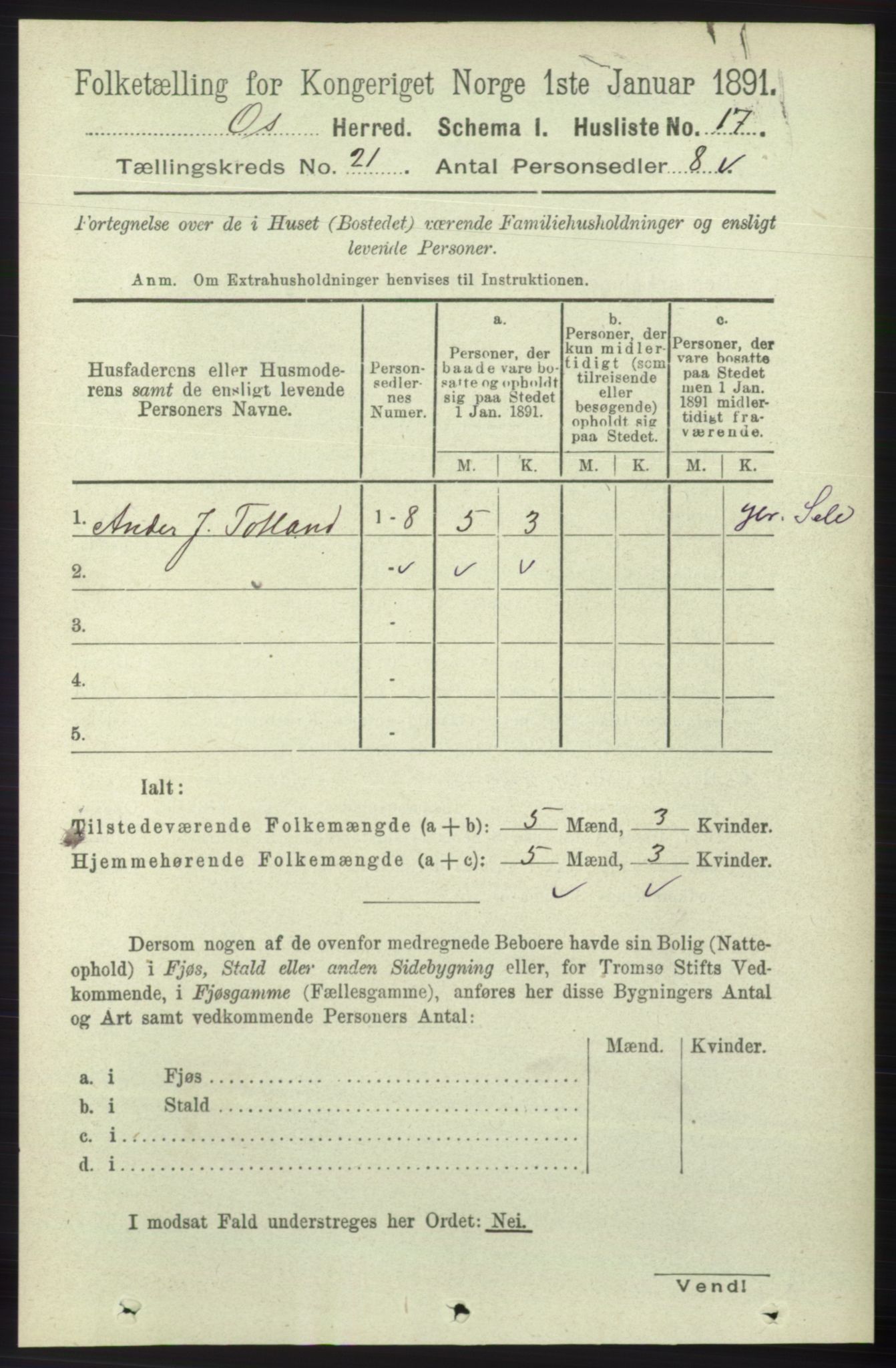 RA, Folketelling 1891 for 1243 Os herred, 1891, s. 4834