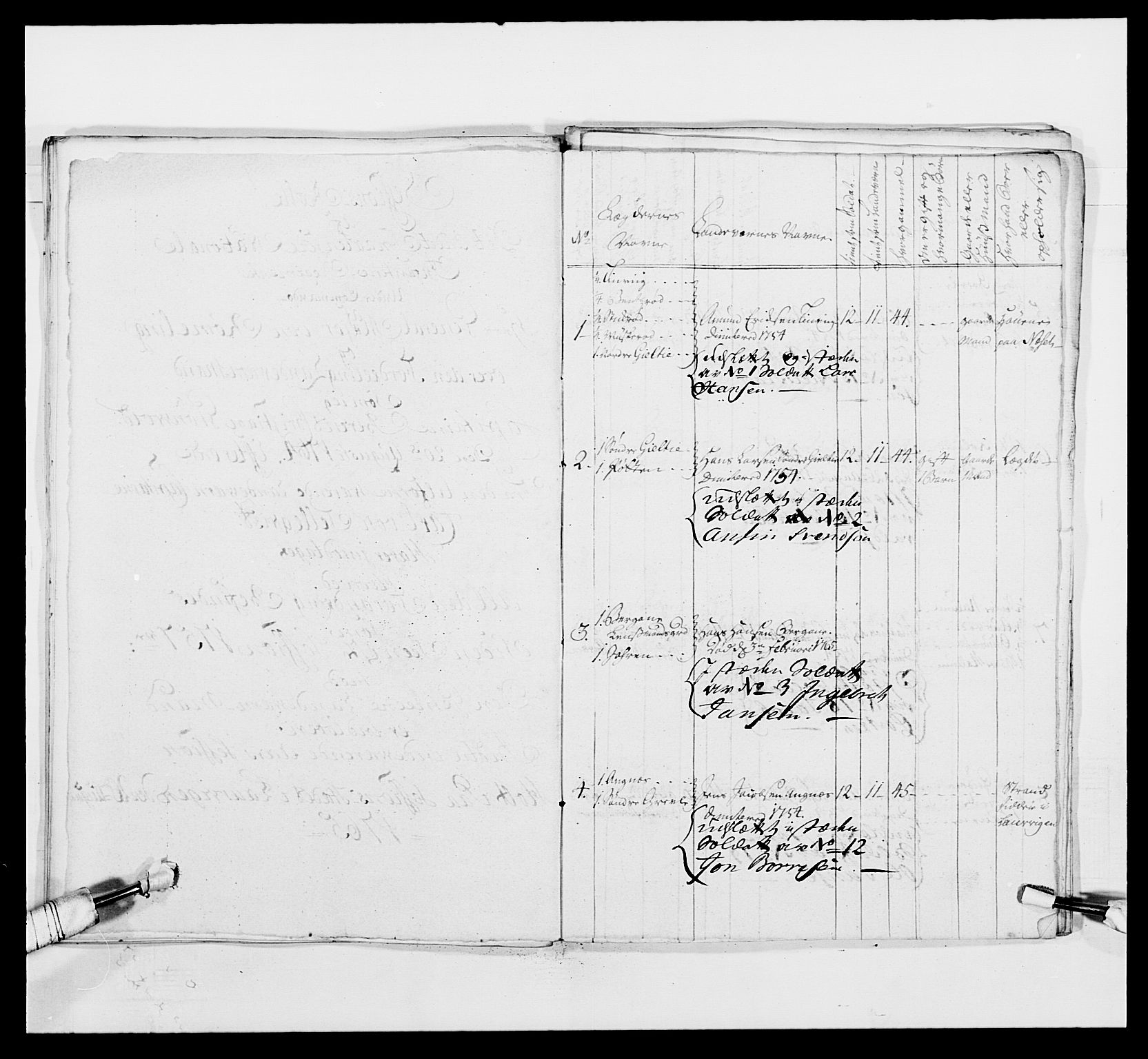 Kommanderende general (KG I) med Det norske krigsdirektorium, RA/EA-5419/E/Ea/L0497: 2. Smålenske regiment, 1748-1765, s. 528