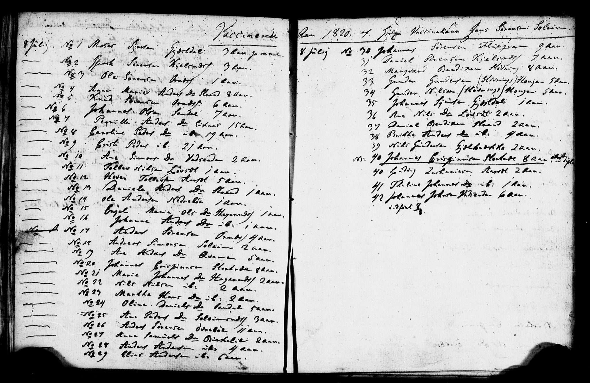 Jølster sokneprestembete, AV/SAB-A-80701/H/Haa/Haaa/L0007: Ministerialbok nr. A 7, 1806-1821
