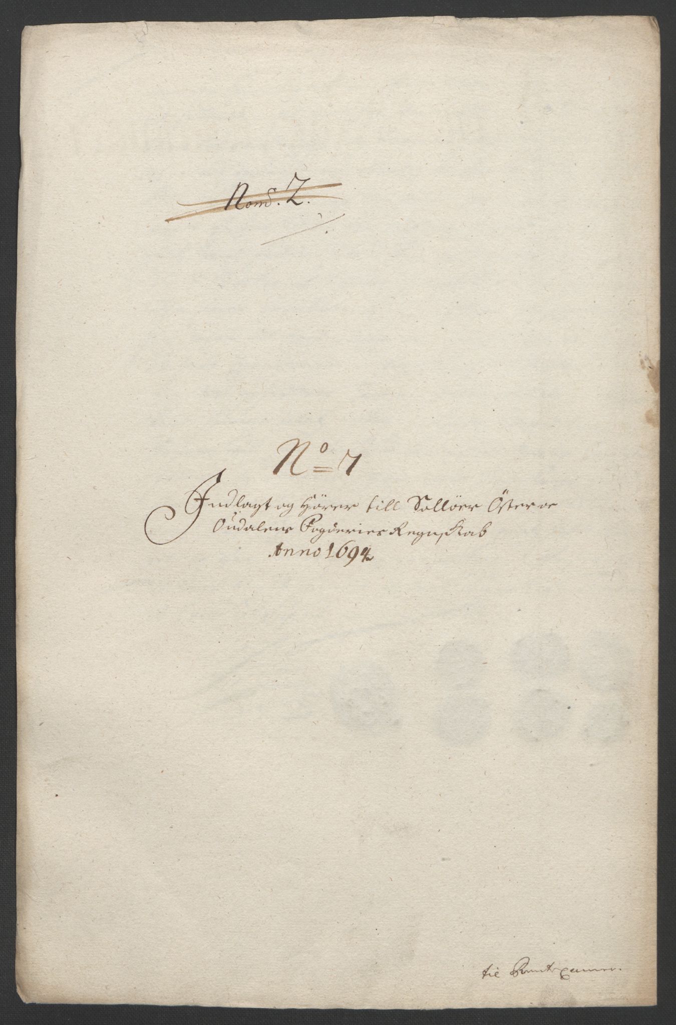 Rentekammeret inntil 1814, Reviderte regnskaper, Fogderegnskap, AV/RA-EA-4092/R13/L0832: Fogderegnskap Solør, Odal og Østerdal, 1694, s. 225
