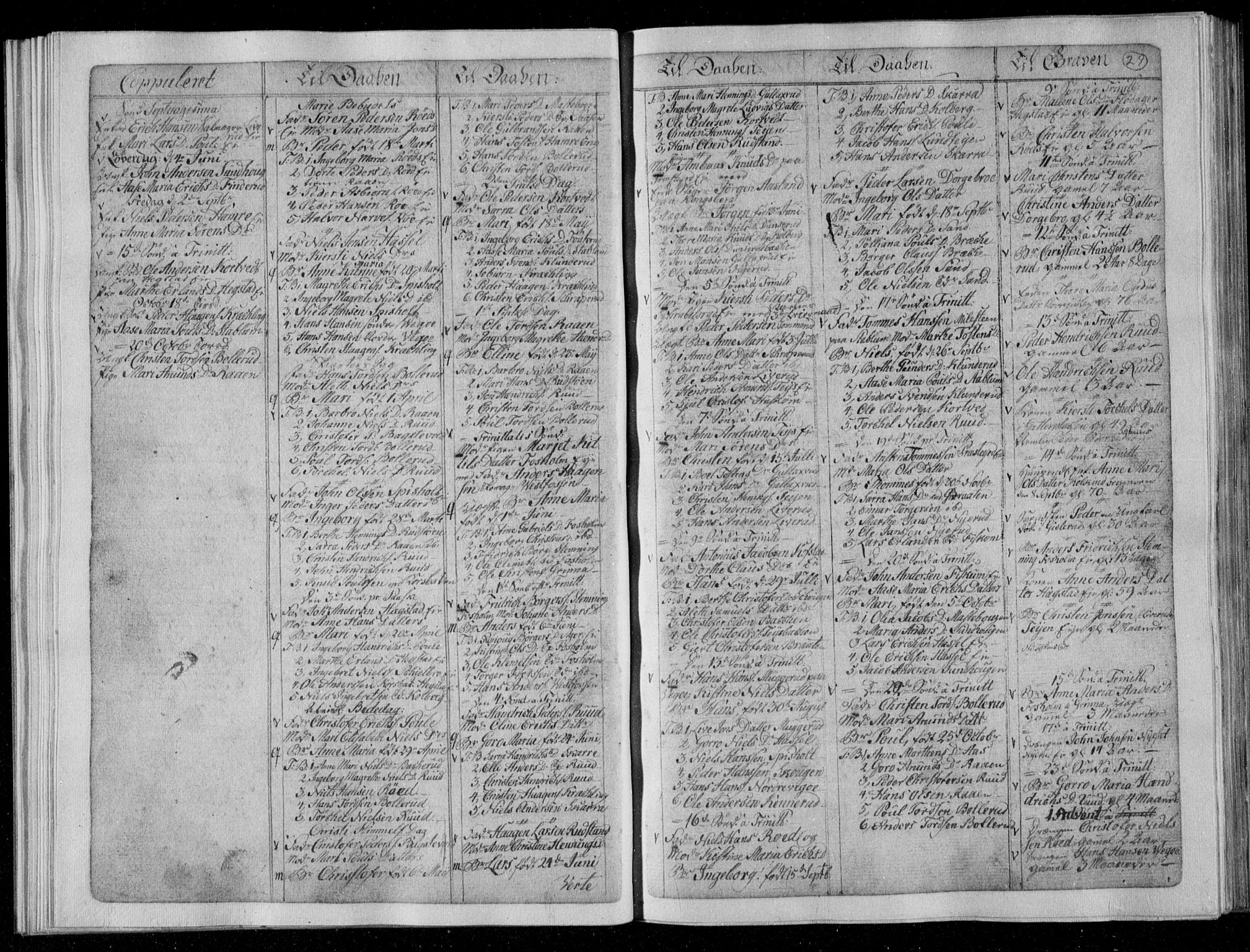 Fiskum kirkebøker, SAKO/A-15/G/Ga/L0002: Klokkerbok nr. 2, 1794-1850, s. 29