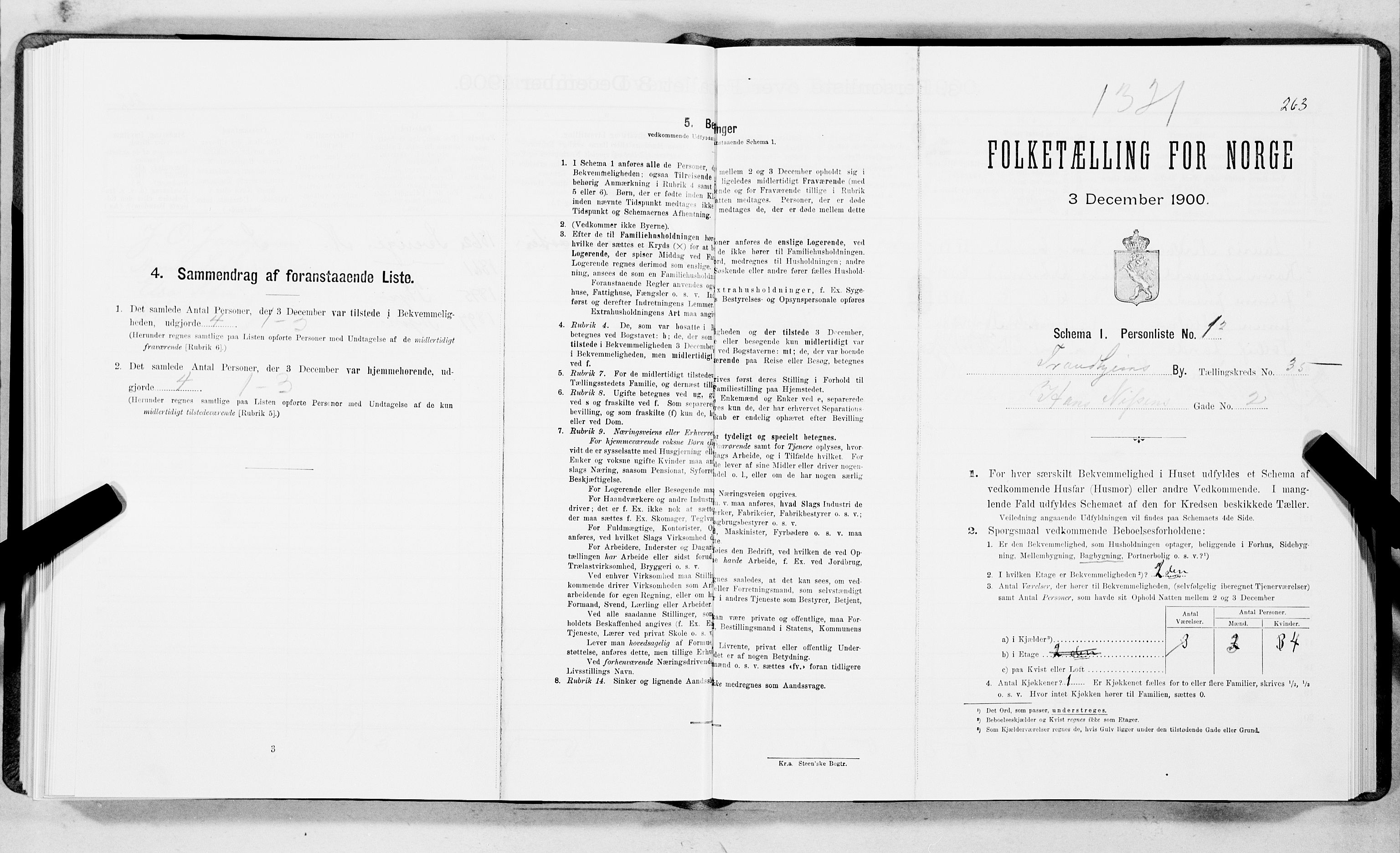 SAT, Folketelling 1900 for 1601 Trondheim kjøpstad, 1900, s. 6030