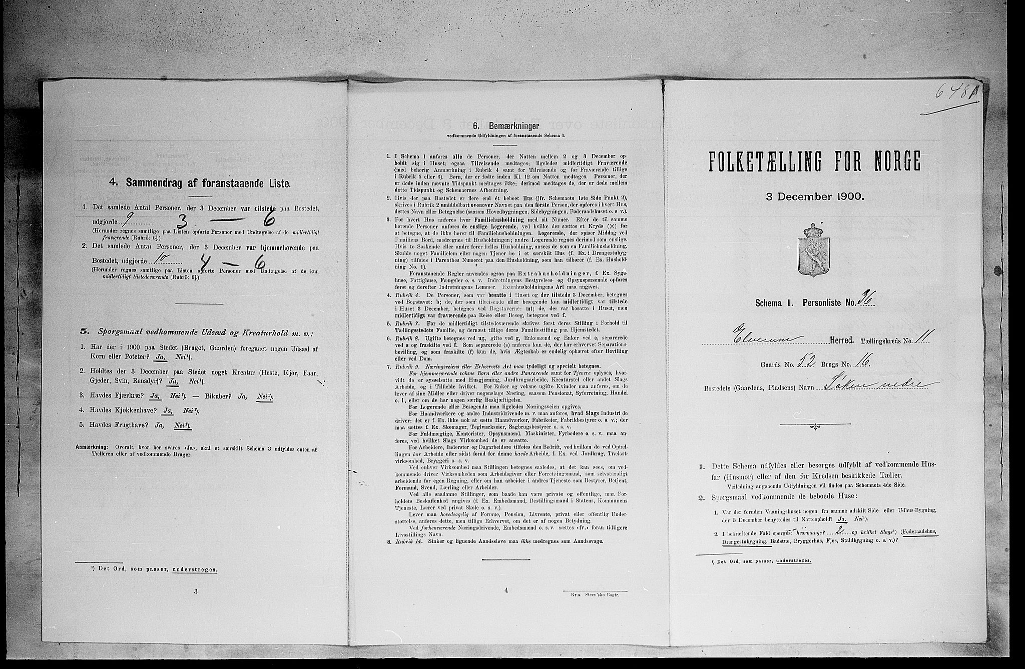 SAH, Folketelling 1900 for 0427 Elverum herred, 1900, s. 1465