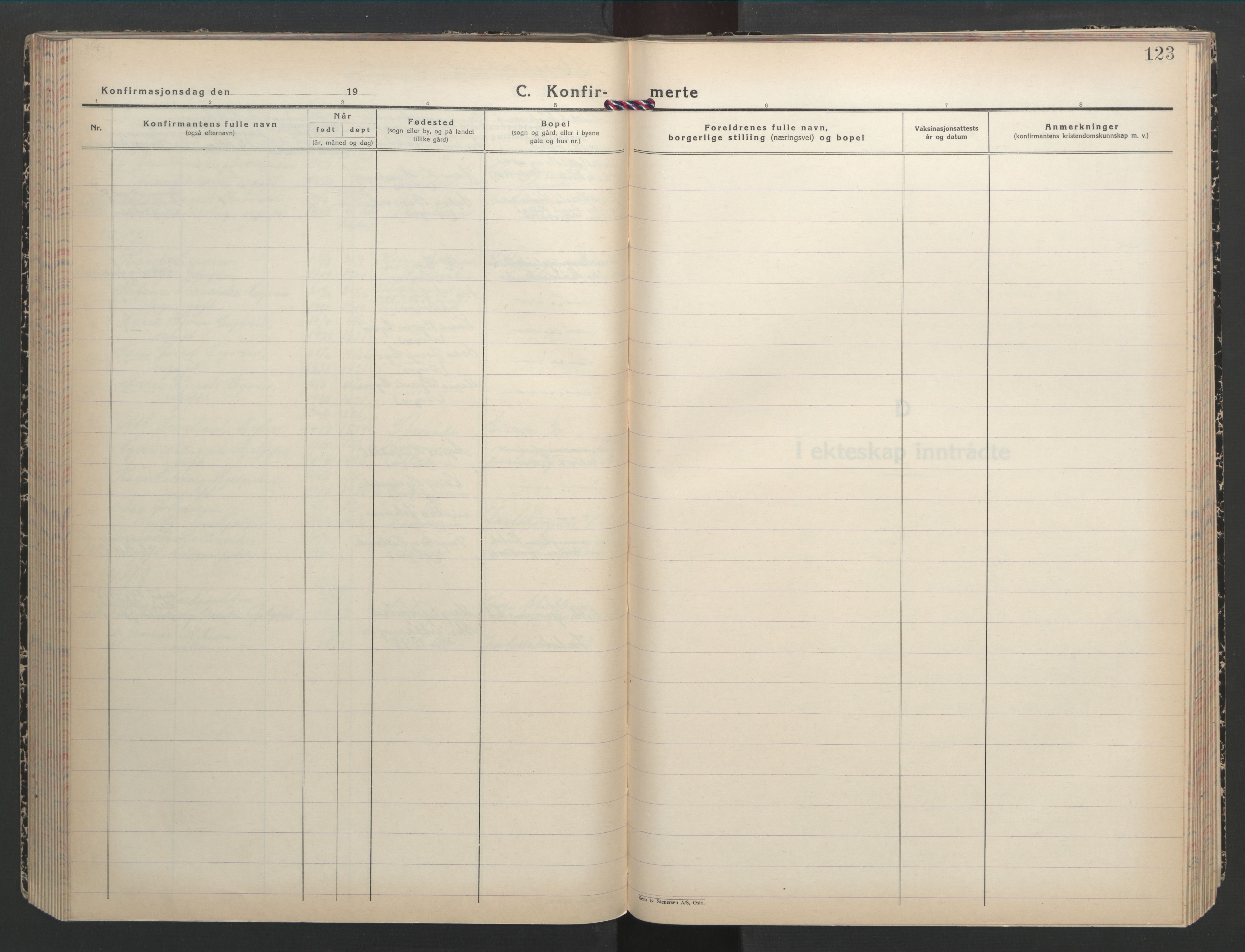 Ministerialprotokoller, klokkerbøker og fødselsregistre - Sør-Trøndelag, SAT/A-1456/607/L0328: Klokkerbok nr. 607C02, 1940-1948, s. 123