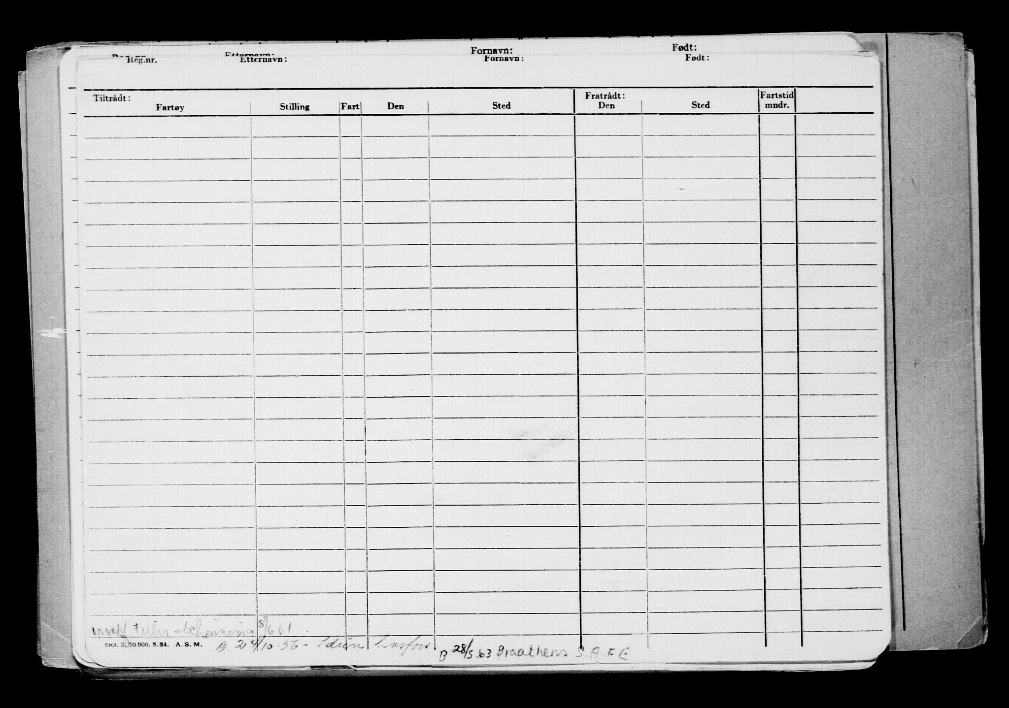 Direktoratet for sjømenn, RA/S-3545/G/Gb/L0160: Hovedkort, 1918, s. 183