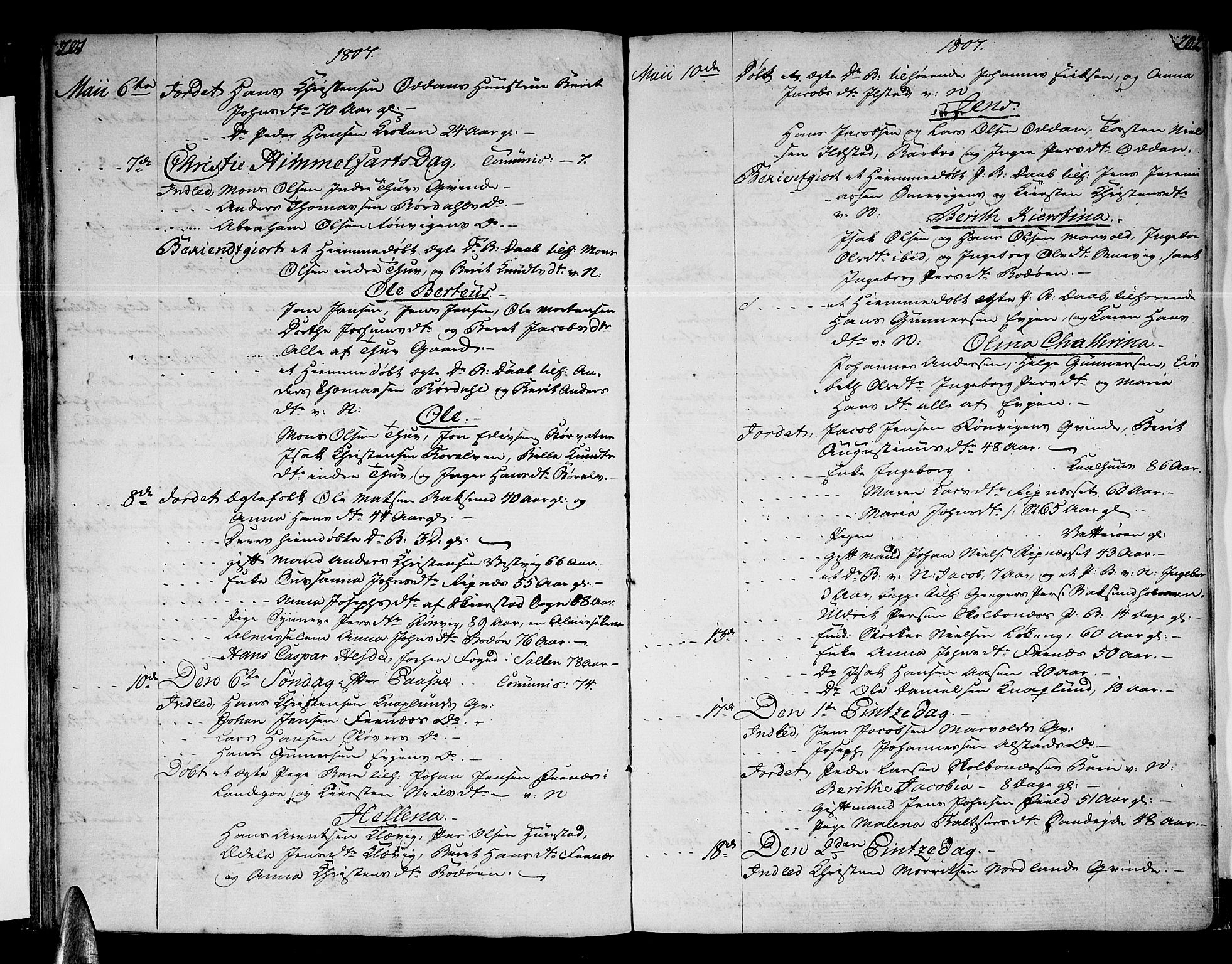 Ministerialprotokoller, klokkerbøker og fødselsregistre - Nordland, AV/SAT-A-1459/801/L0004: Ministerialbok nr. 801A04, 1796-1817, s. 201-202