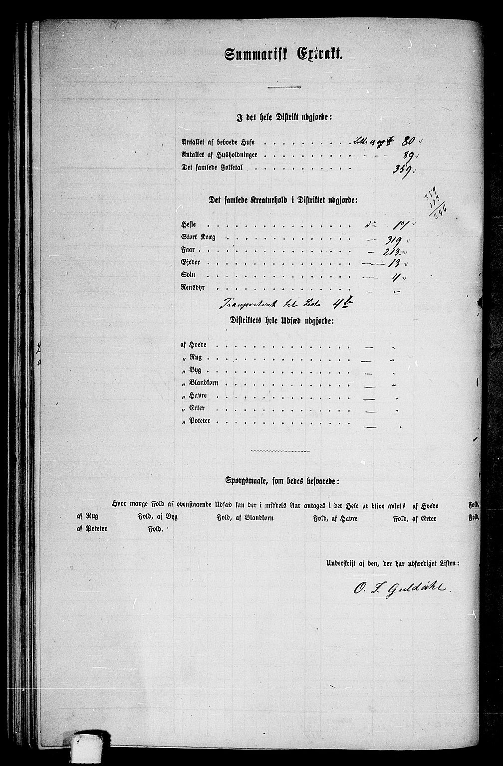 RA, Folketelling 1865 for 1640P Røros prestegjeld, 1865, s. 86