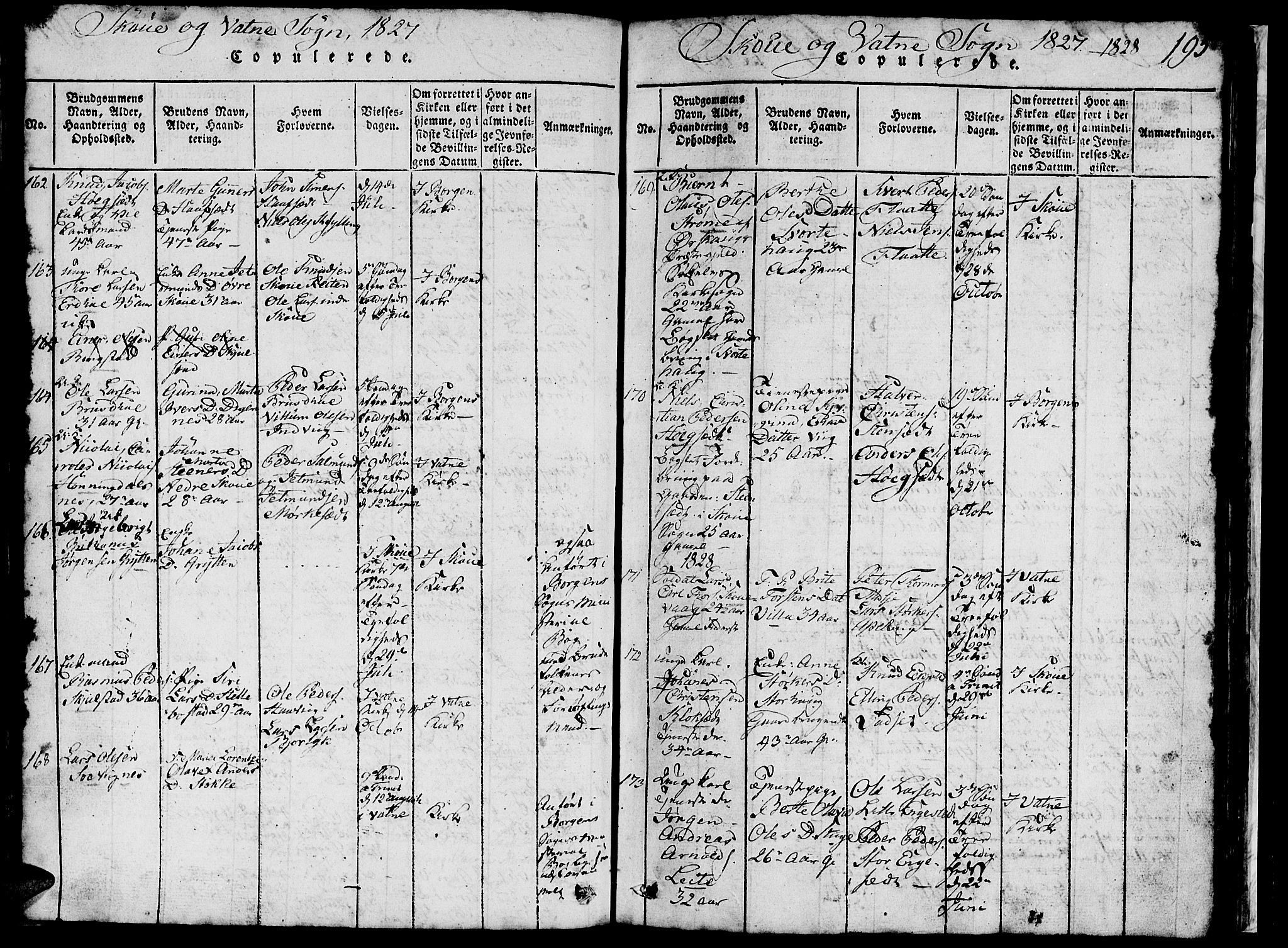 Ministerialprotokoller, klokkerbøker og fødselsregistre - Møre og Romsdal, SAT/A-1454/524/L0360: Klokkerbok nr. 524C01, 1816-1830, s. 195