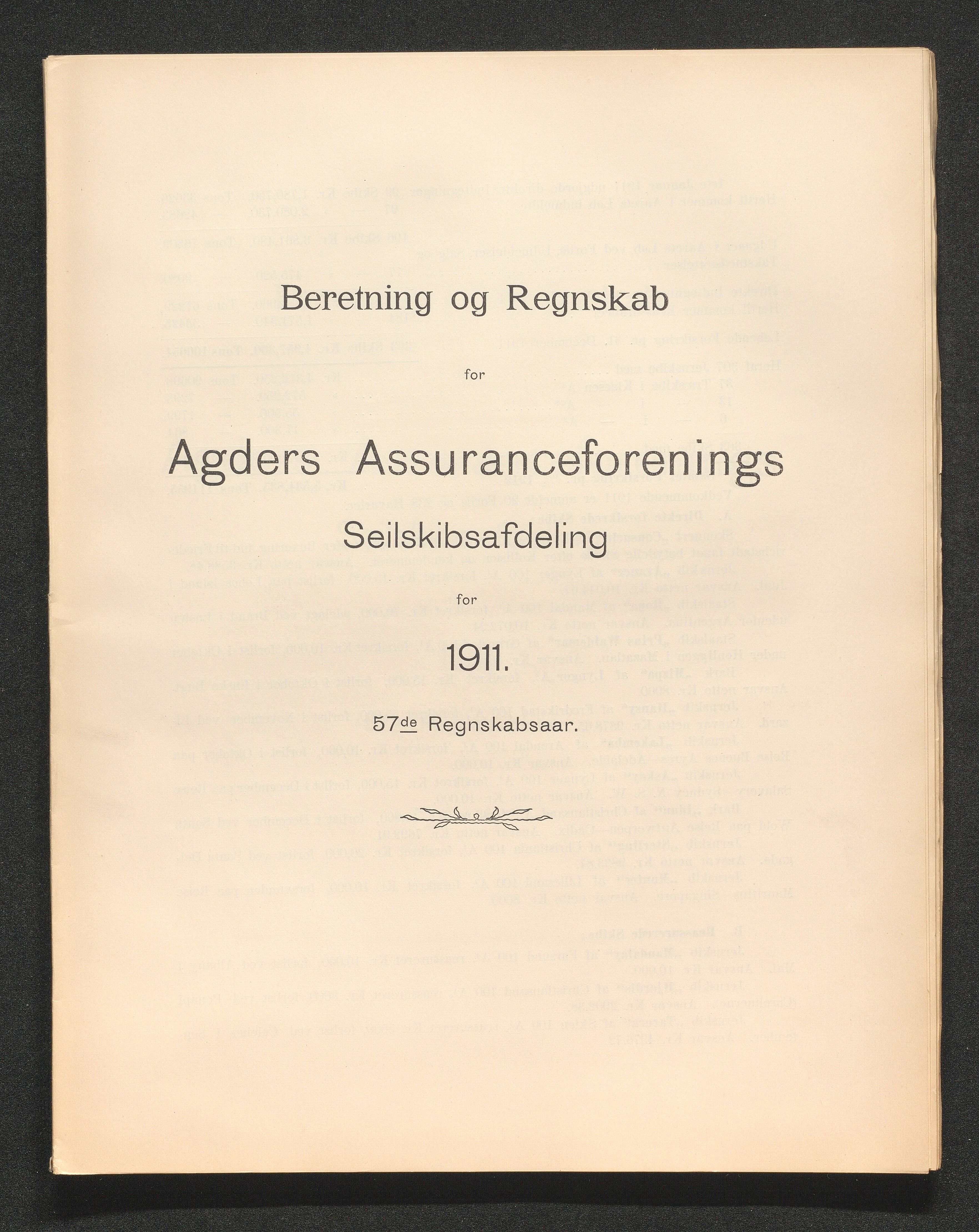 Agders Gjensidige Assuranceforening, AAKS/PA-1718/05/L0003: Regnskap, seilavdeling, pakkesak, 1890-1912