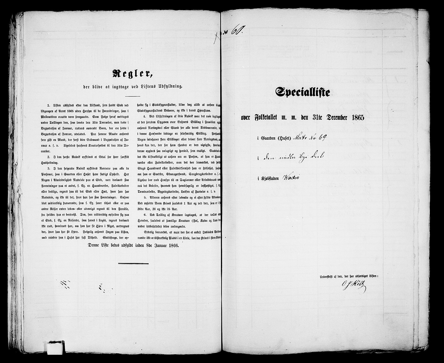 RA, Folketelling 1865 for 2003B Vadsø prestegjeld, Vadsø kjøpstad, 1865, s. 125