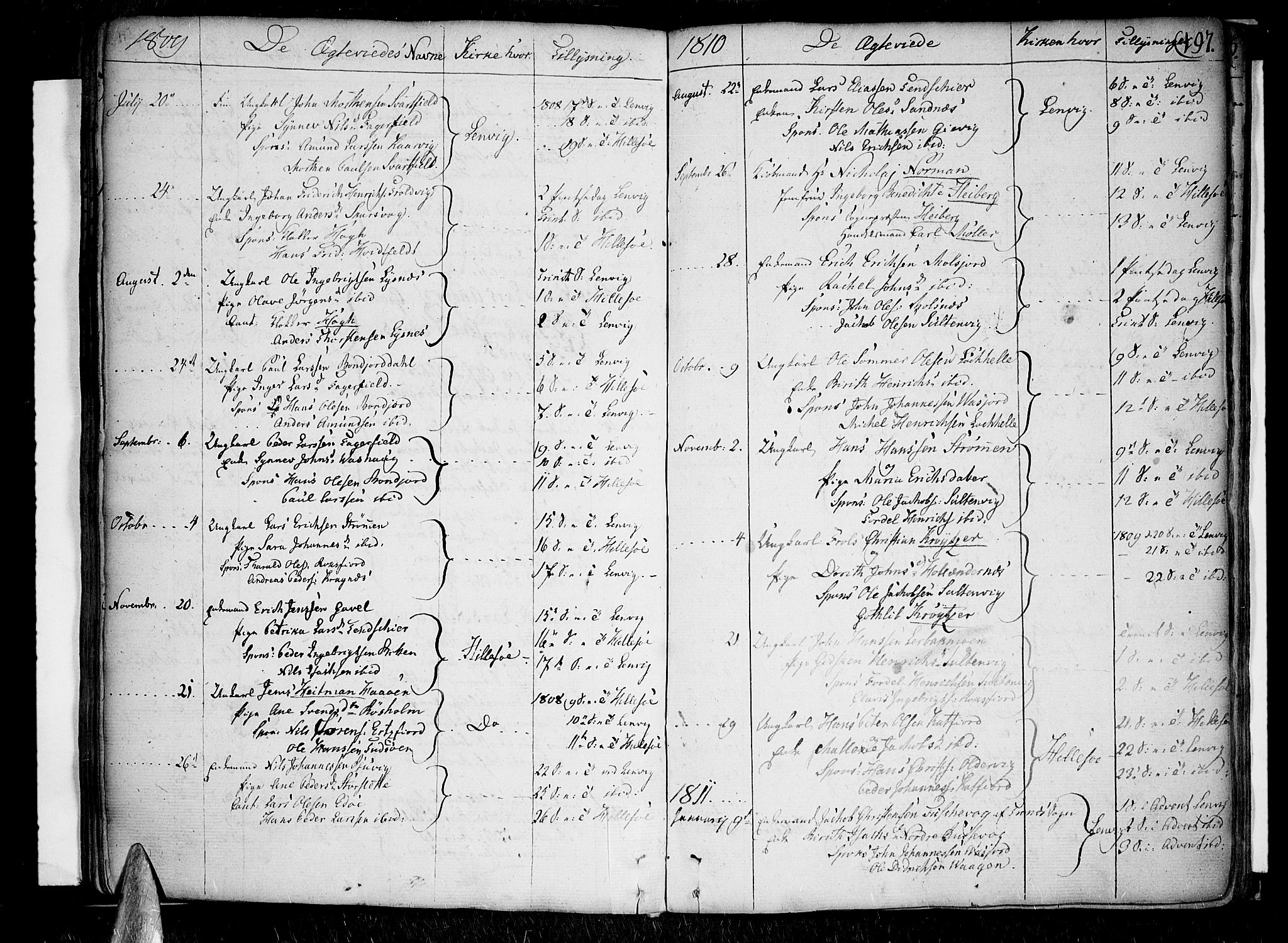 Lenvik sokneprestembete, AV/SATØ-S-1310/H/Ha/Haa/L0002kirke: Ministerialbok nr. 2, 1784-1820, s. 197