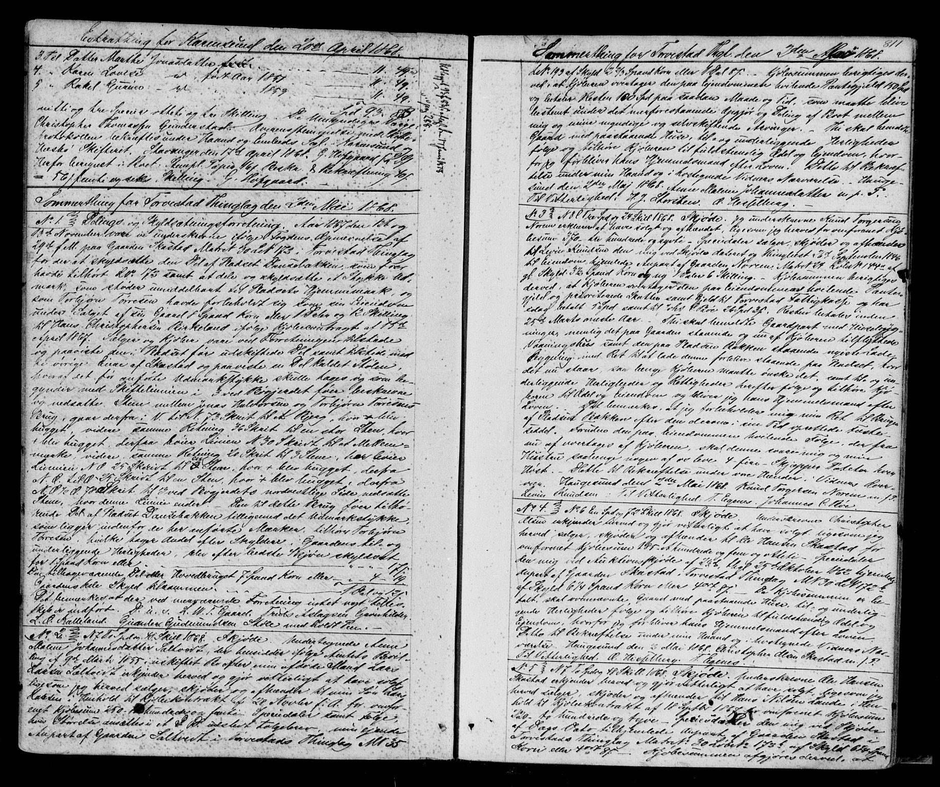 Karmsund sorenskriveri, SAST/A-100311/01/II/IIB/L0019: Pantebok nr. 8B, 1866-1870, s. 811