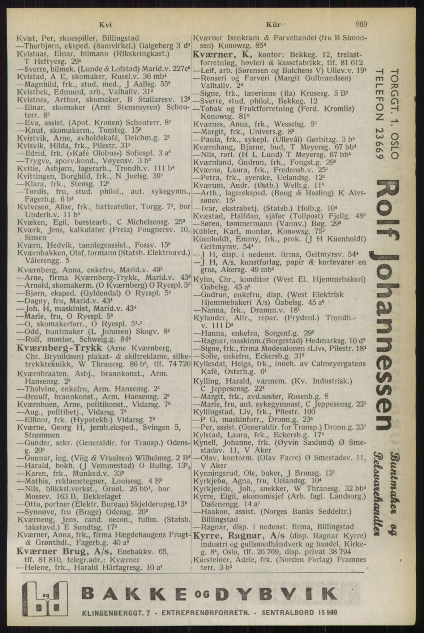 Kristiania/Oslo adressebok, PUBL/-, 1944, s. 969