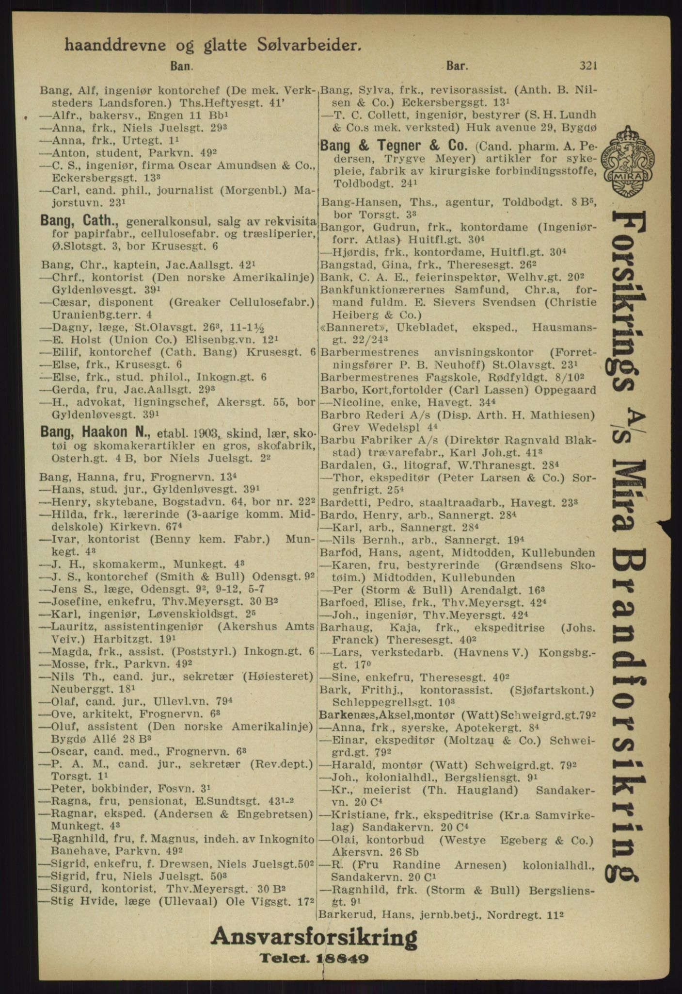 Kristiania/Oslo adressebok, PUBL/-, 1918, s. 346