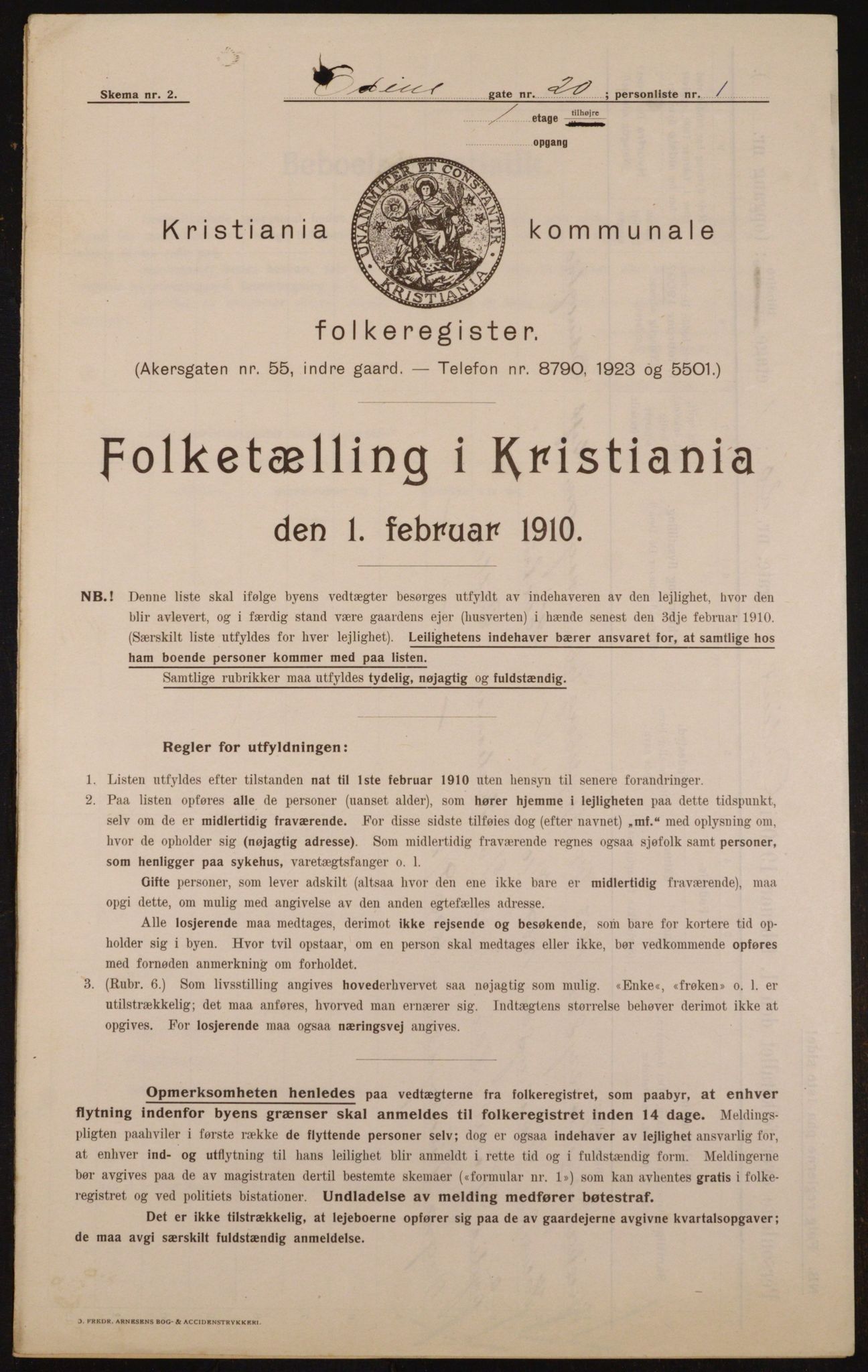 OBA, Kommunal folketelling 1.2.1910 for Kristiania, 1910, s. 72289