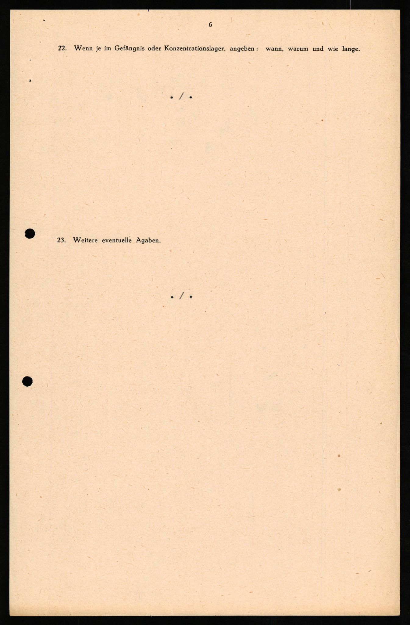 Forsvaret, Forsvarets overkommando II, AV/RA-RAFA-3915/D/Db/L0019: CI Questionaires. Tyske okkupasjonsstyrker i Norge. Tyskere., 1945-1946, s. 105