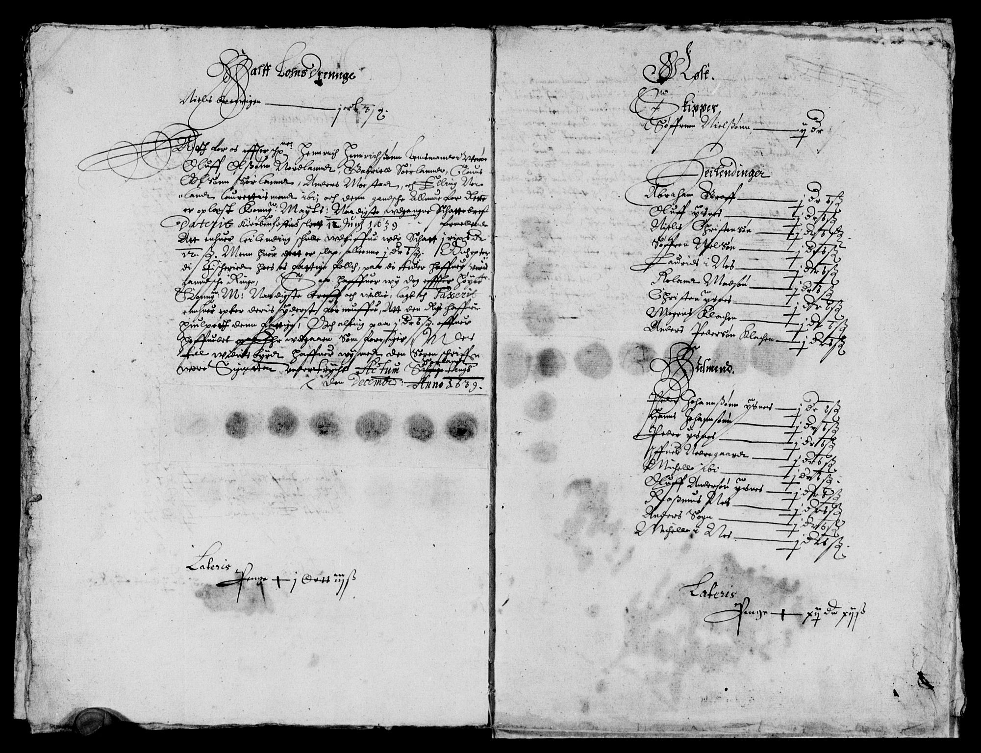 Rentekammeret inntil 1814, Reviderte regnskaper, Lensregnskaper, AV/RA-EA-5023/R/Rb/Rbz/L0029: Nordlandenes len, 1638-1646