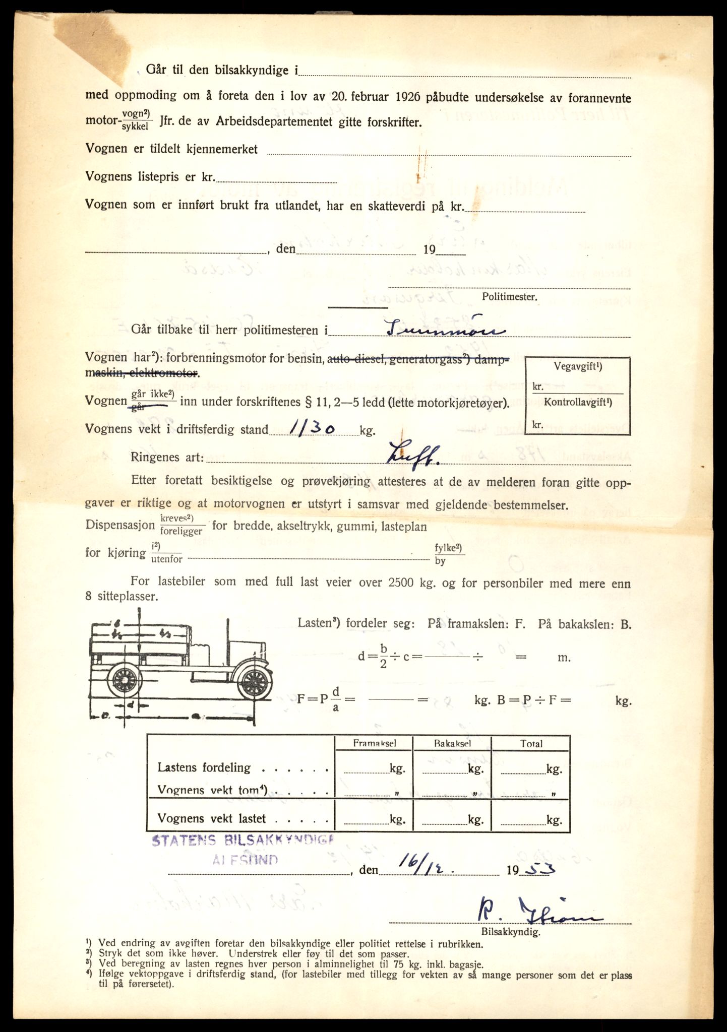 Møre og Romsdal vegkontor - Ålesund trafikkstasjon, AV/SAT-A-4099/F/Fe/L0019: Registreringskort for kjøretøy T 10228 - T 10350, 1927-1998, s. 2218