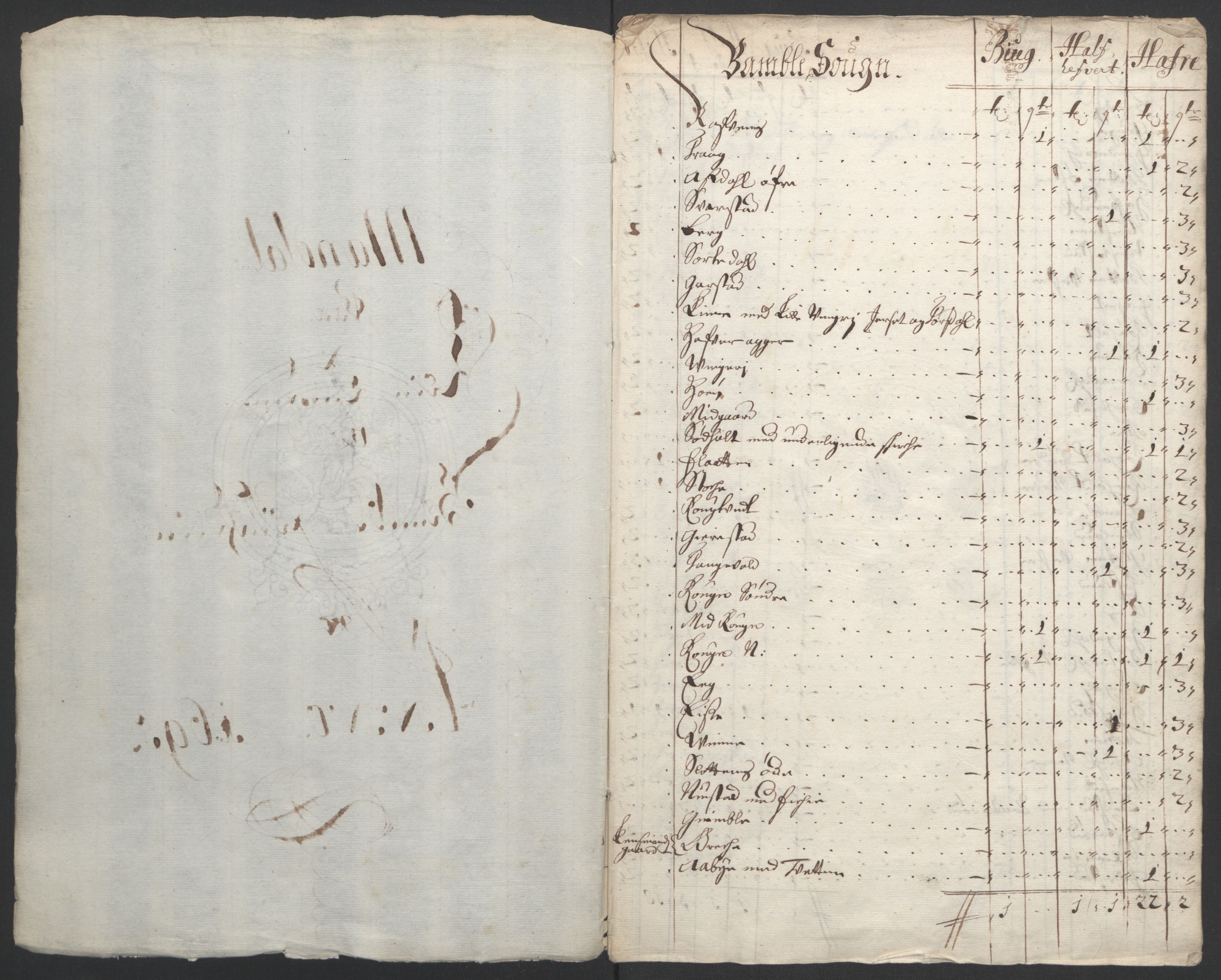 Rentekammeret inntil 1814, Reviderte regnskaper, Fogderegnskap, RA/EA-4092/R36/L2093: Fogderegnskap Øvre og Nedre Telemark og Bamble, 1695, s. 339