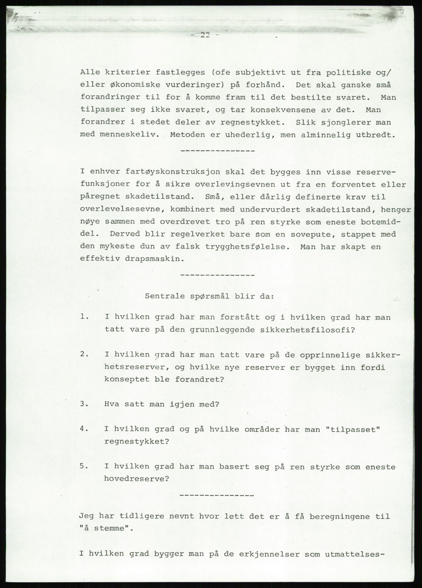 Justisdepartementet, Granskningskommisjonen ved Alexander Kielland-ulykken 27.3.1980, AV/RA-S-1165/D/L0022: Y Forskningsprosjekter (Y8-Y9)/Z Diverse (Doku.liste + Z1-Z15 av 15), 1980-1981, s. 400