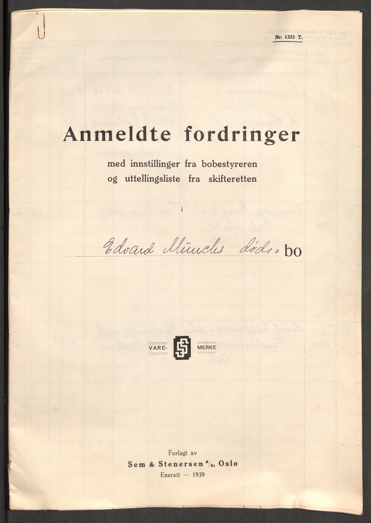 Oslo skifterett, SAO/A-10383/I/Id/L0004: Bomapper (sluttede bo), 1948, s. 272