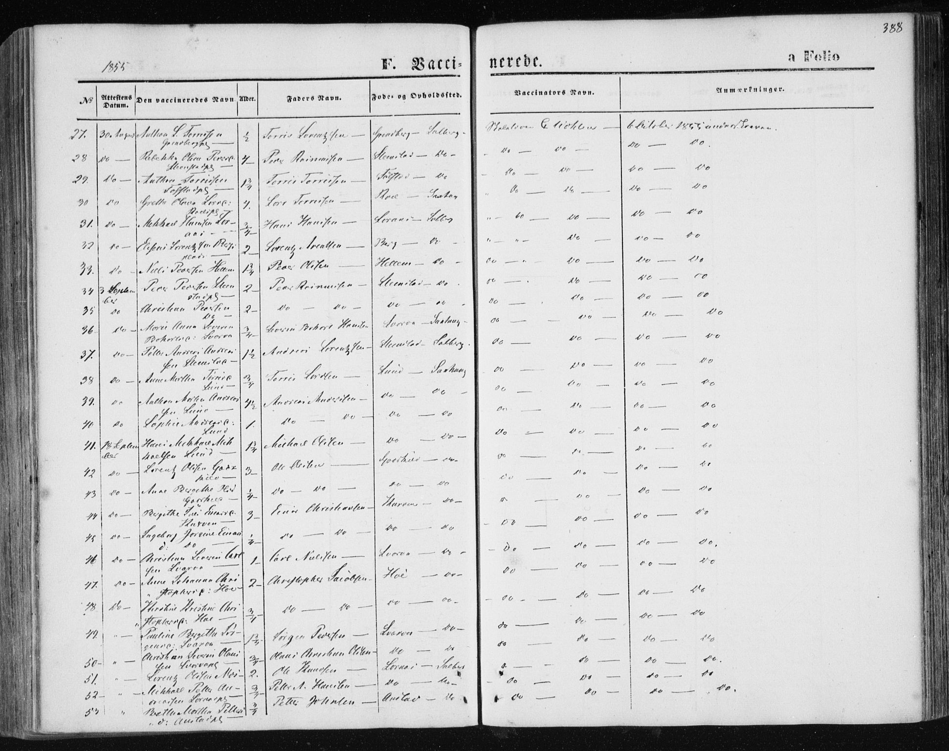 Ministerialprotokoller, klokkerbøker og fødselsregistre - Nord-Trøndelag, SAT/A-1458/730/L0283: Ministerialbok nr. 730A08, 1855-1865, s. 388
