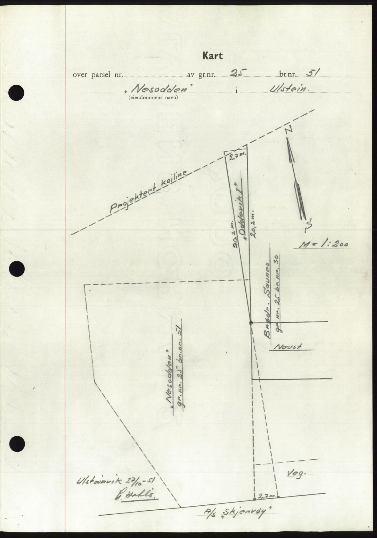 Søre Sunnmøre sorenskriveri, AV/SAT-A-4122/1/2/2C/L0090: Pantebok nr. 16A, 1951-1951, Dagboknr: 2096/1951