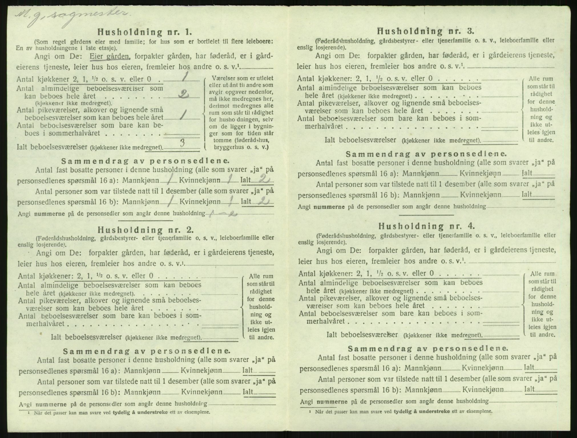 SAK, Folketelling 1920 for 0914 Holt herred, 1920, s. 1477