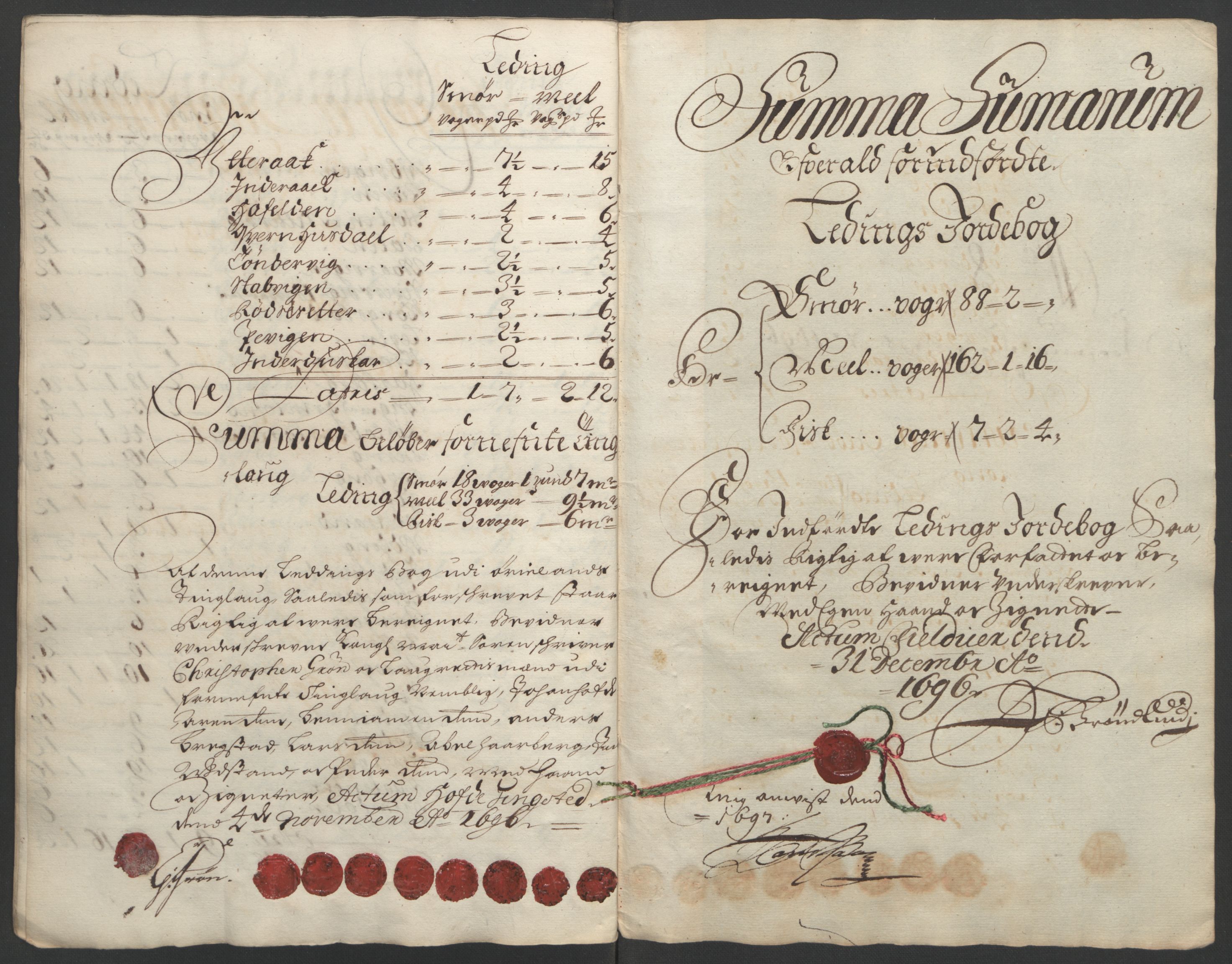 Rentekammeret inntil 1814, Reviderte regnskaper, Fogderegnskap, AV/RA-EA-4092/R57/L3851: Fogderegnskap Fosen, 1695-1696, s. 272