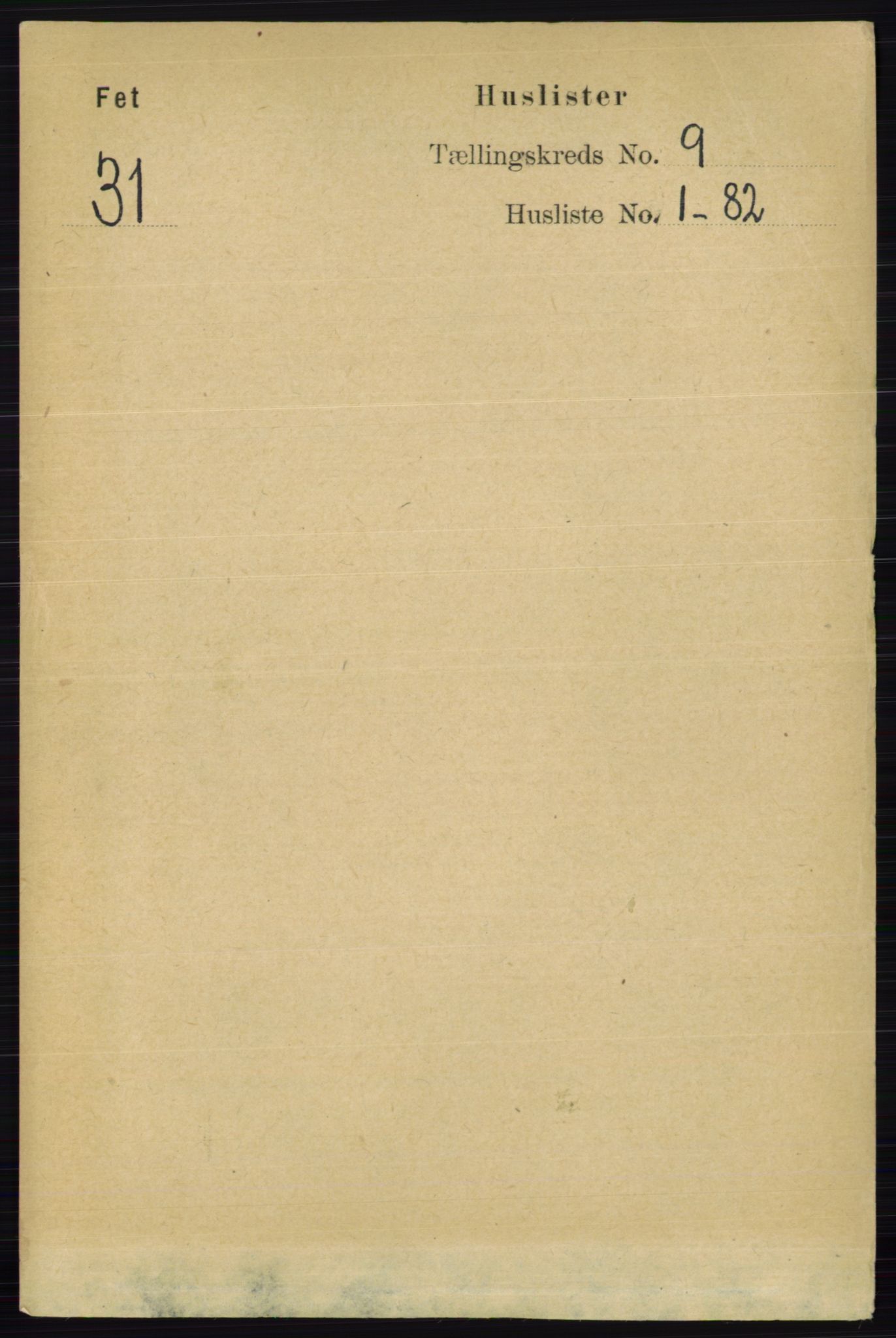 RA, Folketelling 1891 for 0227 Fet herred, 1891, s. 3414