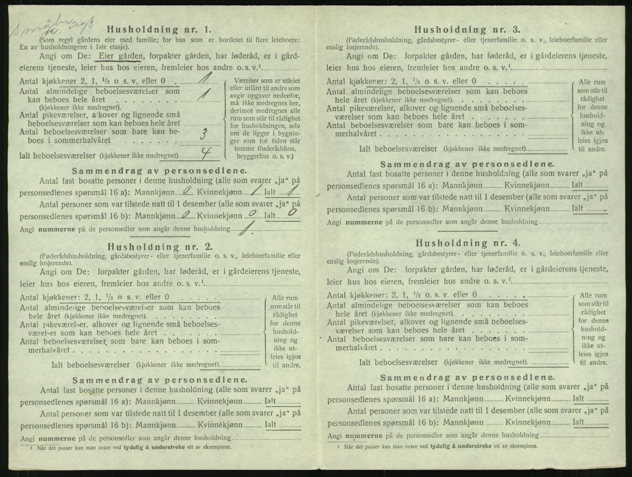 SAT, Folketelling 1920 for 1569 Aure herred, 1920, s. 513