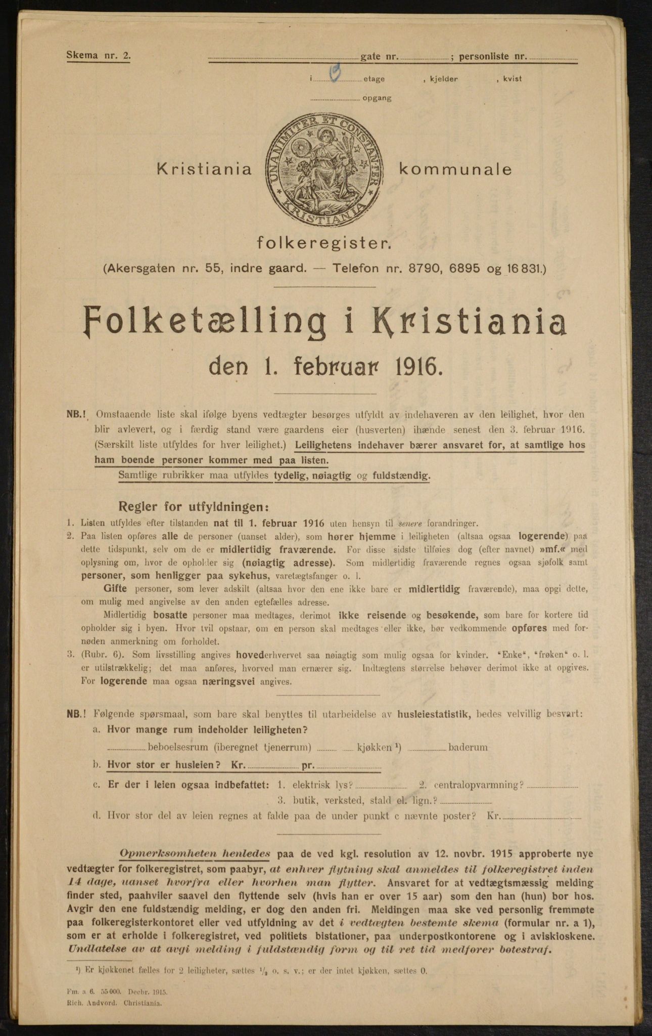 OBA, Kommunal folketelling 1.2.1916 for Kristiania, 1916, s. 120681