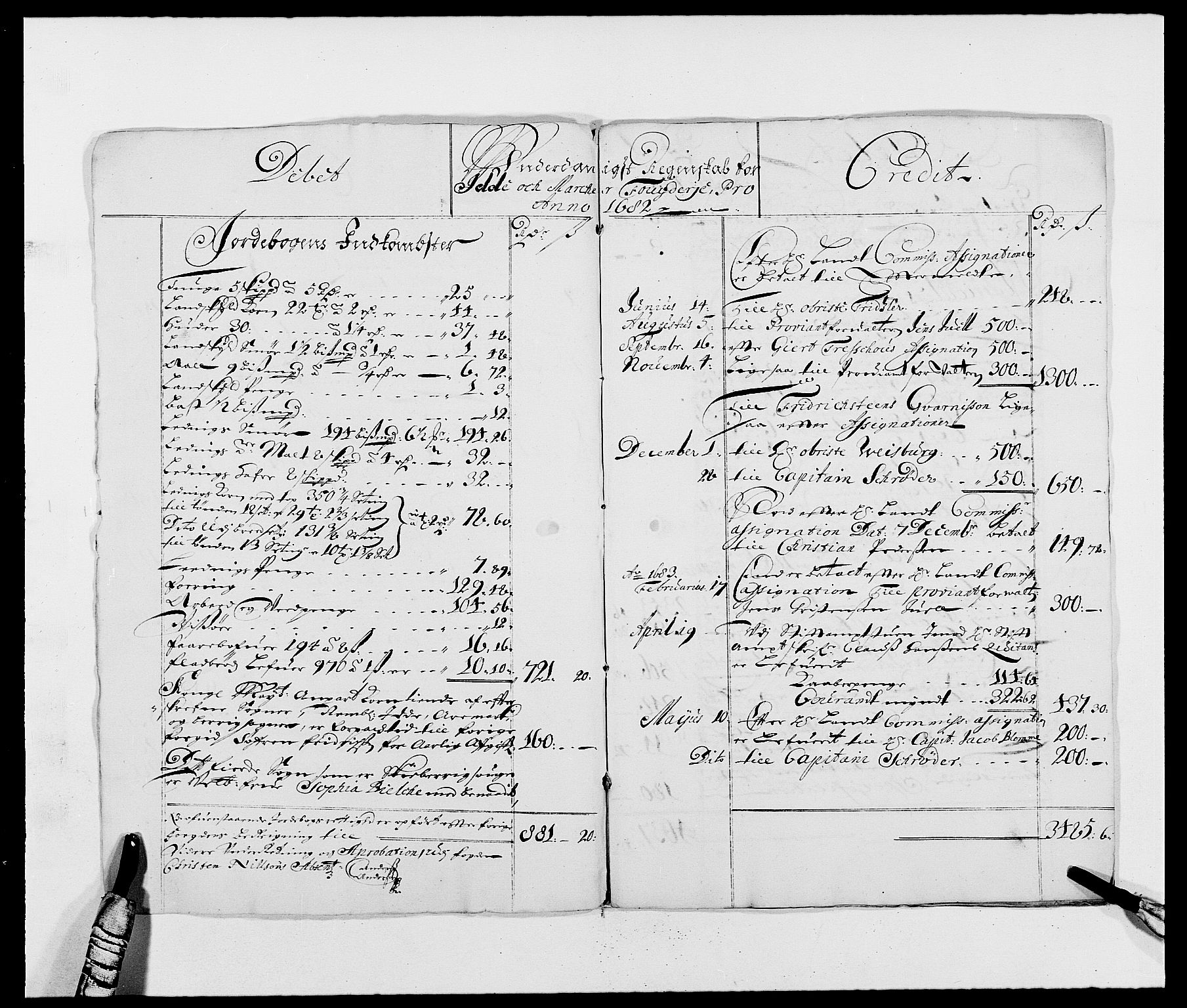 Rentekammeret inntil 1814, Reviderte regnskaper, Fogderegnskap, AV/RA-EA-4092/R01/L0004: Fogderegnskap Idd og Marker
, 1682-1683, s. 3