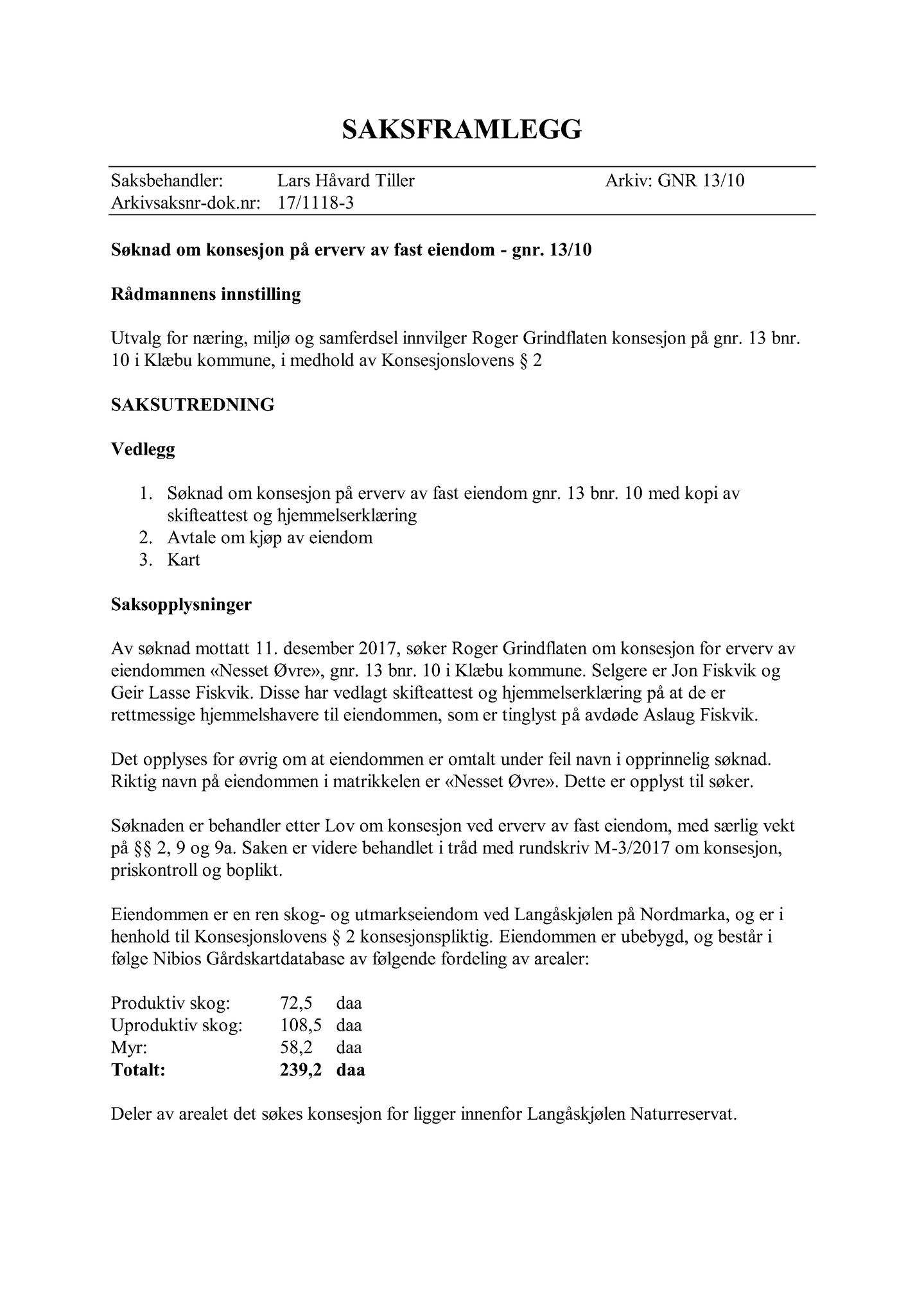 Klæbu Kommune, TRKO/KK/06-UM/L005: Utvalg for miljø - Møtedokumenter 2018, 2018, s. 19