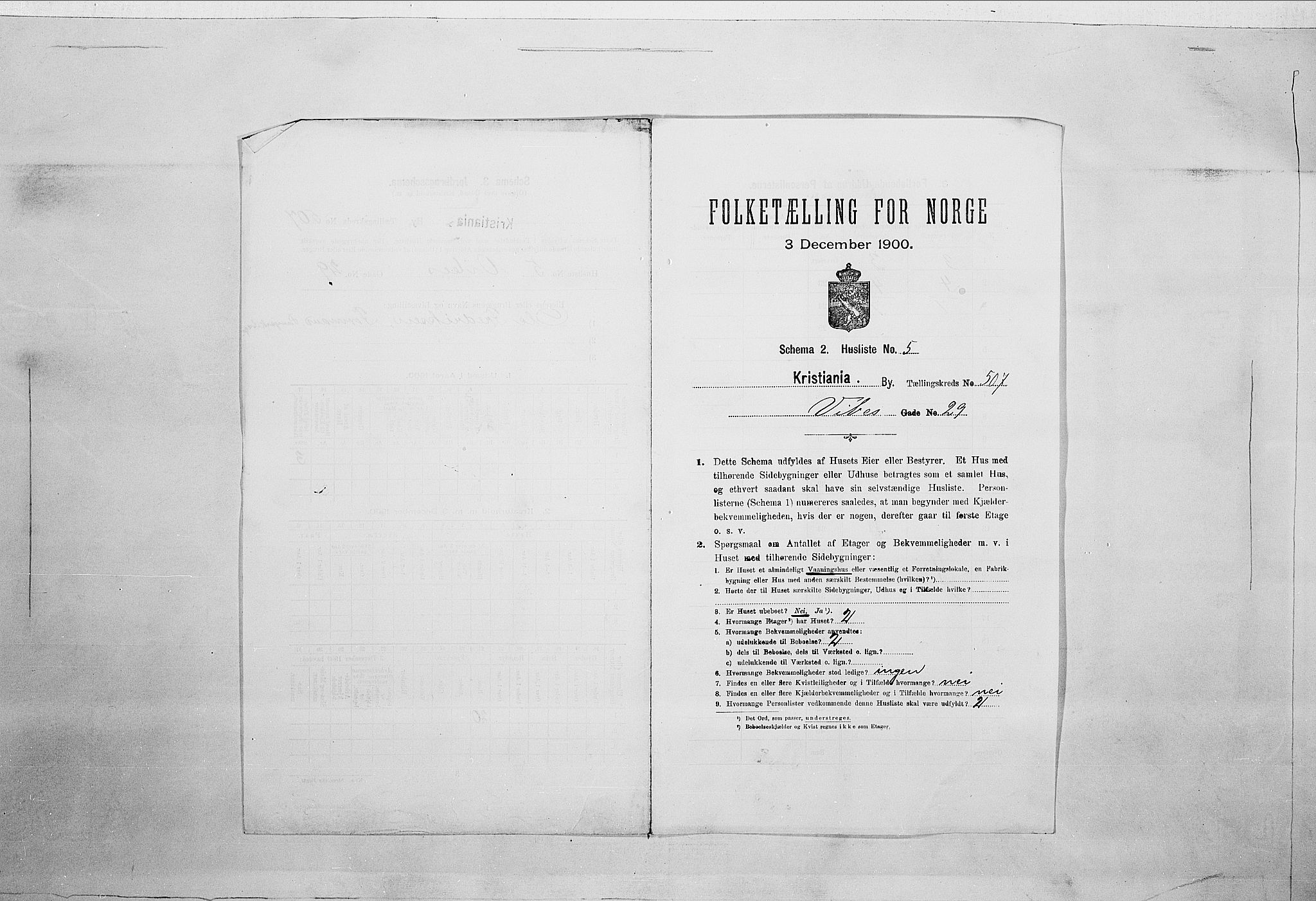 SAO, Folketelling 1900 for 0301 Kristiania kjøpstad, 1900, s. 112688