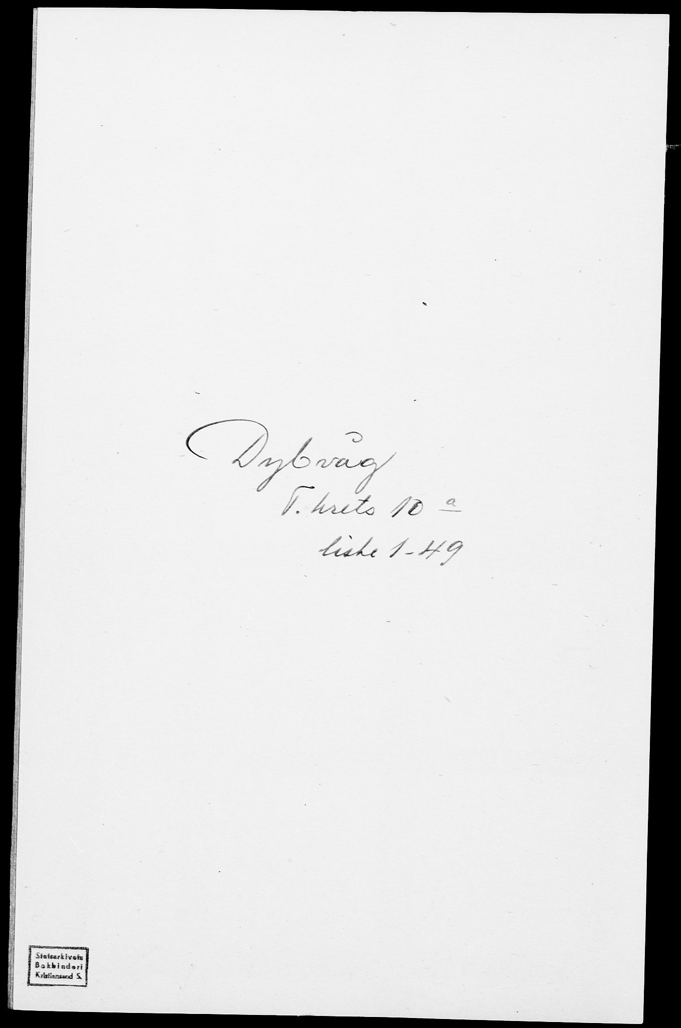 SAK, Folketelling 1875 for 0915P Dypvåg prestegjeld, 1875, s. 1306